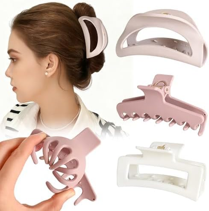 Xanthelle Silicone Hair Clips, 3-Piece Multi-Part Hair Clip & Hair Pins for Women, Soft Silicone Claw Clip for Fine Hair for Women & Girls image number 1