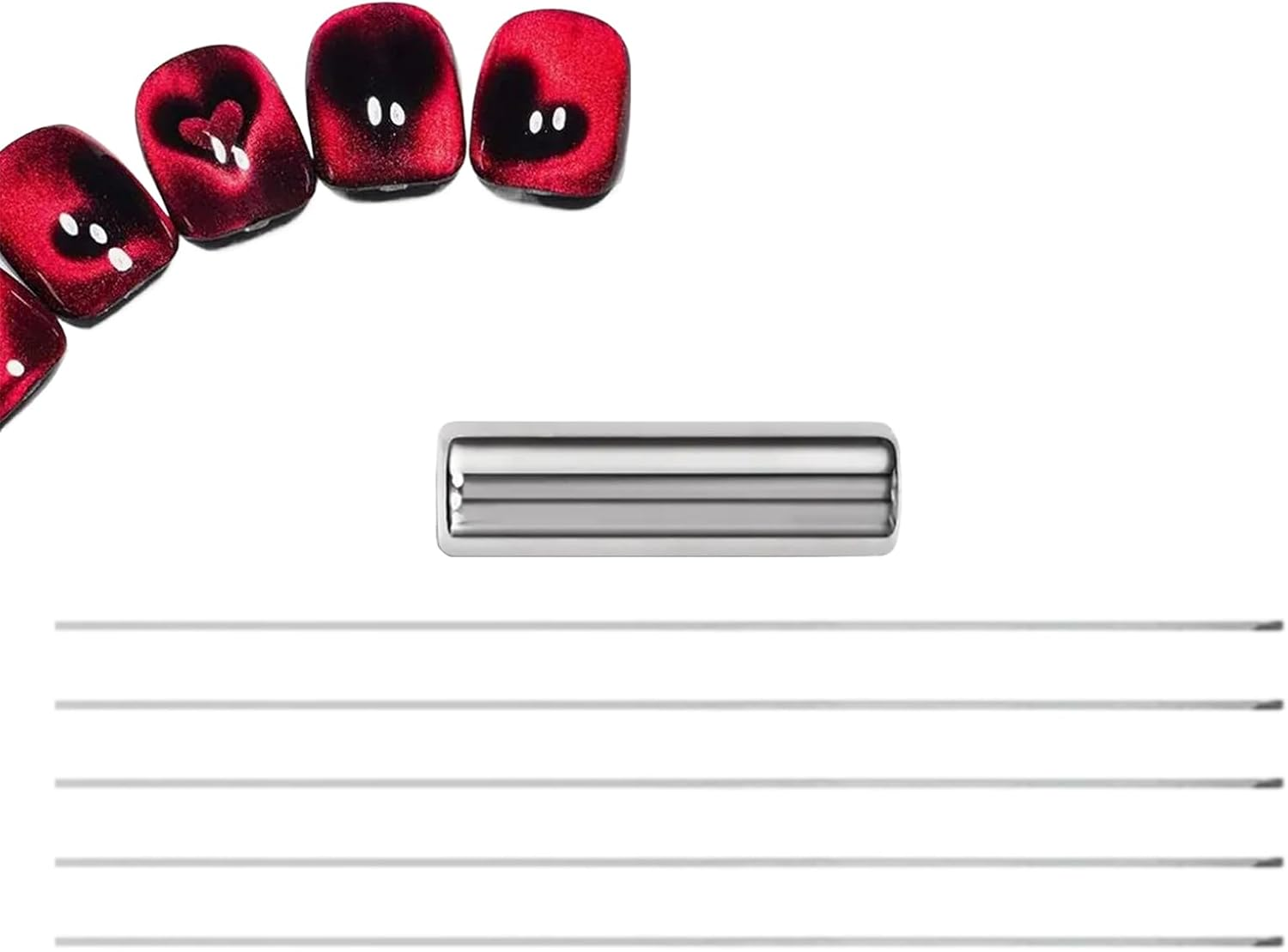 Cat Eyes Magnet for Nails,Nail Magnet for Cat Eyes Gel Polish - Strong Suction Wire Manicure Tool Art Design Beauty Care for Home, Studio & Girls Women image number 1