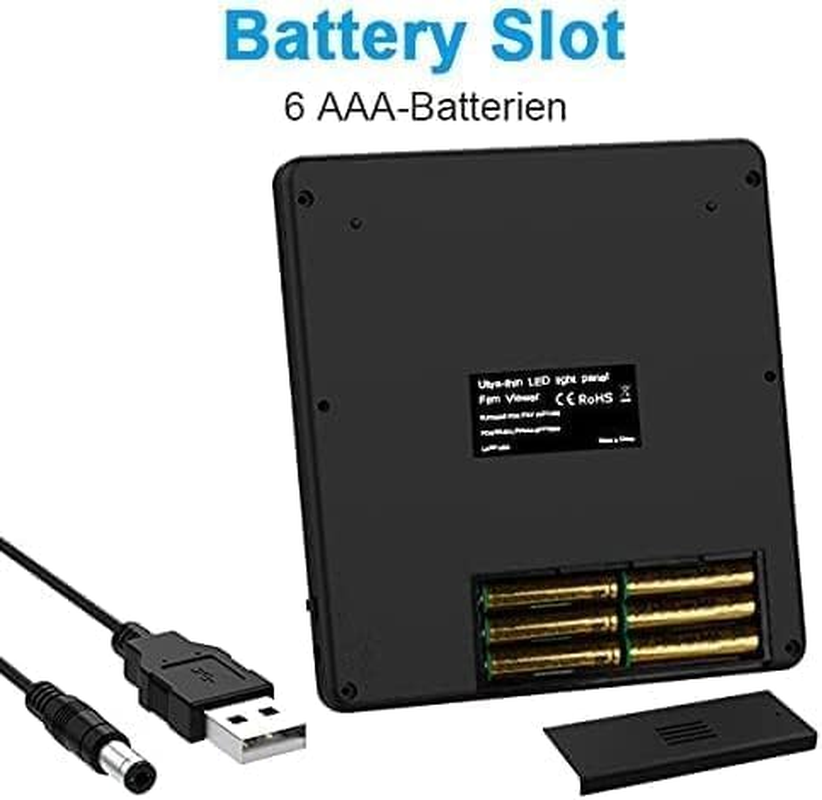 Rybozen Ultra-Thin Portable Slide Scanner 5 X 4 Inches LED Light Panel Photo Slides Negatives and Film Viewer image number 1