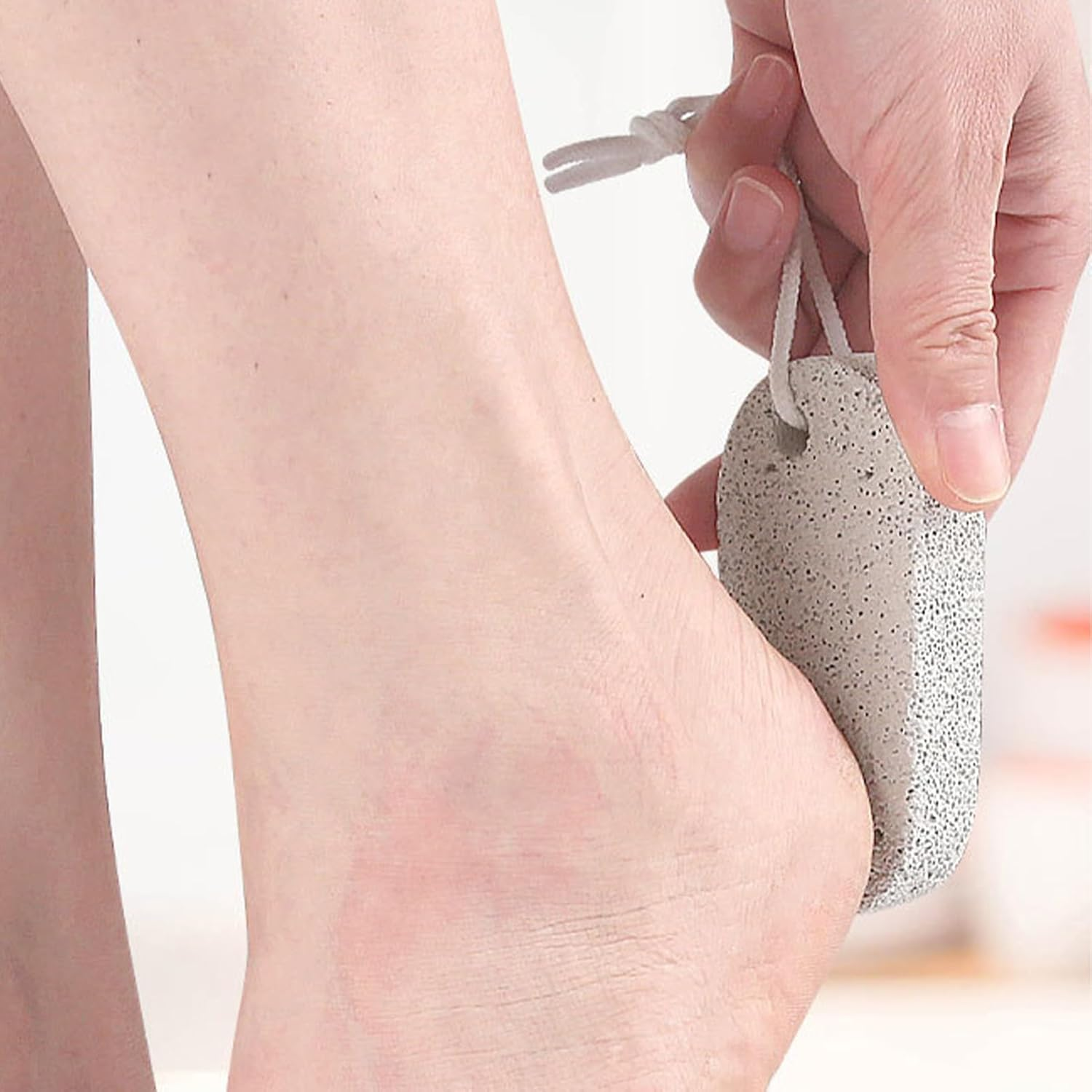 Stone for Feet - Dry Dead Skin Scrubber - Professional Sturdy Softener Natural Pumice for Adults Women Body Palm Elbows Heels Men Hands image number 4