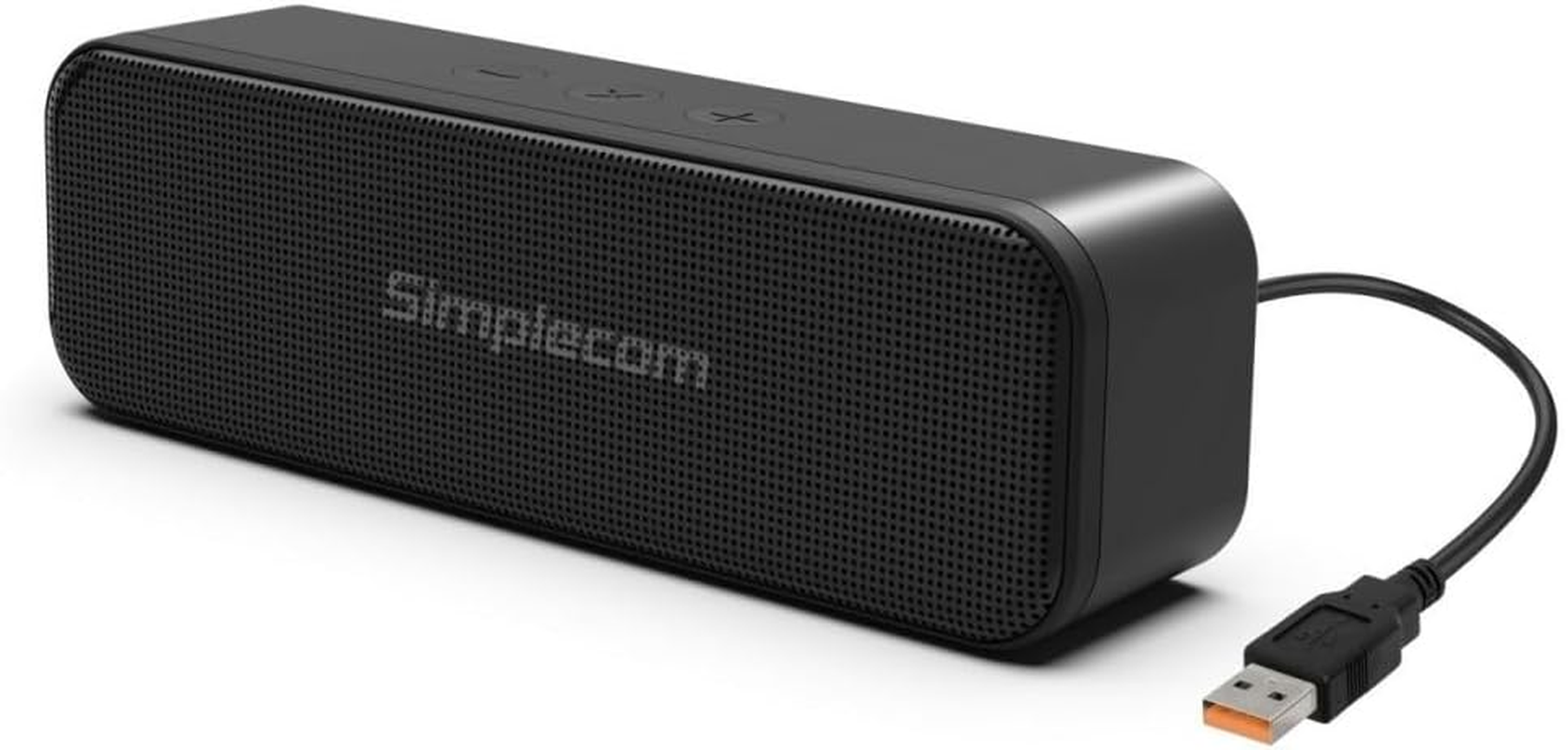 Simplecom UM228 Portable USB Stereo Soundbar Speaker Plug and Play with Volume Control for PC Laptop