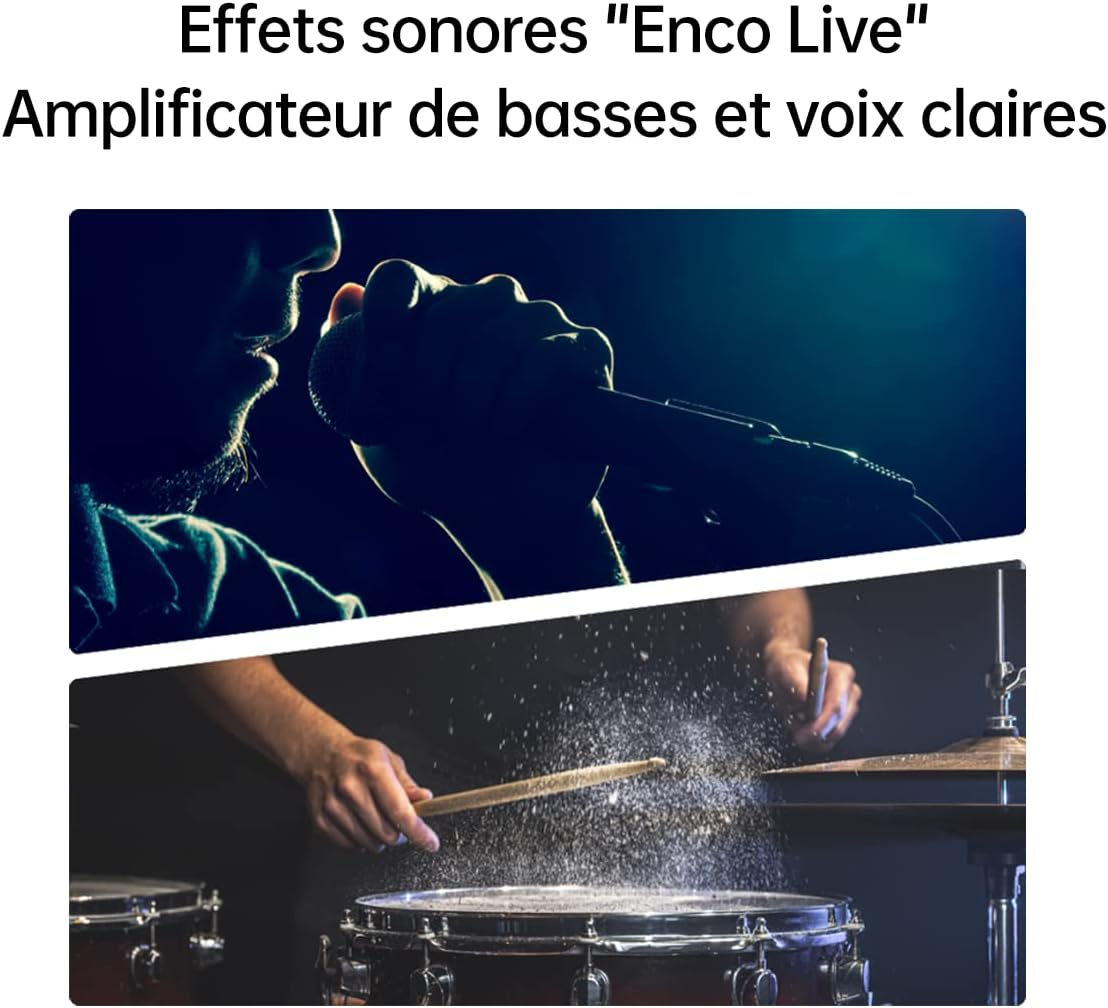 OPPO Enco Air2 Pro True Wireless Noise Cancelling Earbuds ETE21&ETE22, White, Gray image number 5