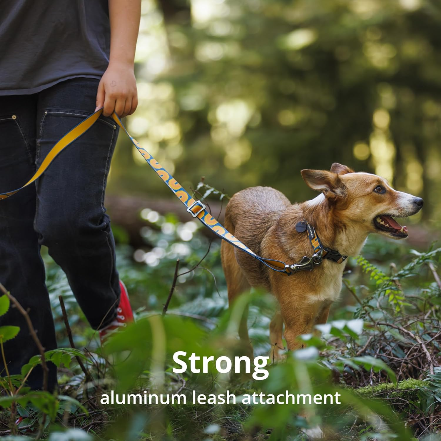 RUFFWEAR Crag Dog Collar, Large Dog Collar with Aluminium V-Ring, Adjustable Length, Pet Dog Collar, Comfortable Soft Collar, Premium Animal Collar with Dog Lead Attachment Ring image number 5