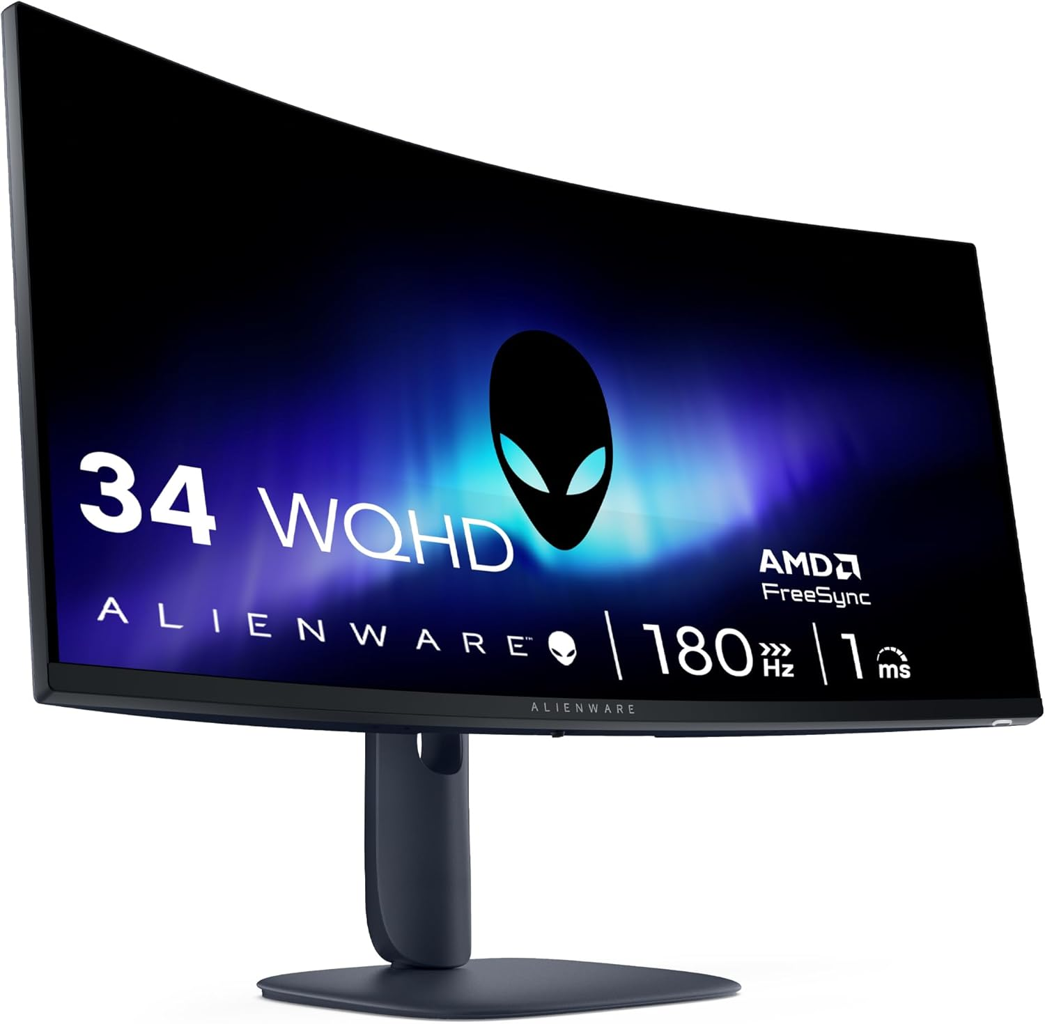 Alienware 34 240Hz QD-OLED Curved Gaming Monitor - AW3425DW - 34.2-Inch WQHD (3440 X 1440) 240Hz 0.03Ms Display, 1800R Curve, AMD Freesync Premium Pro, VESA Adaptivesync, VESA Displayhdr Trueblack 400 image number 2