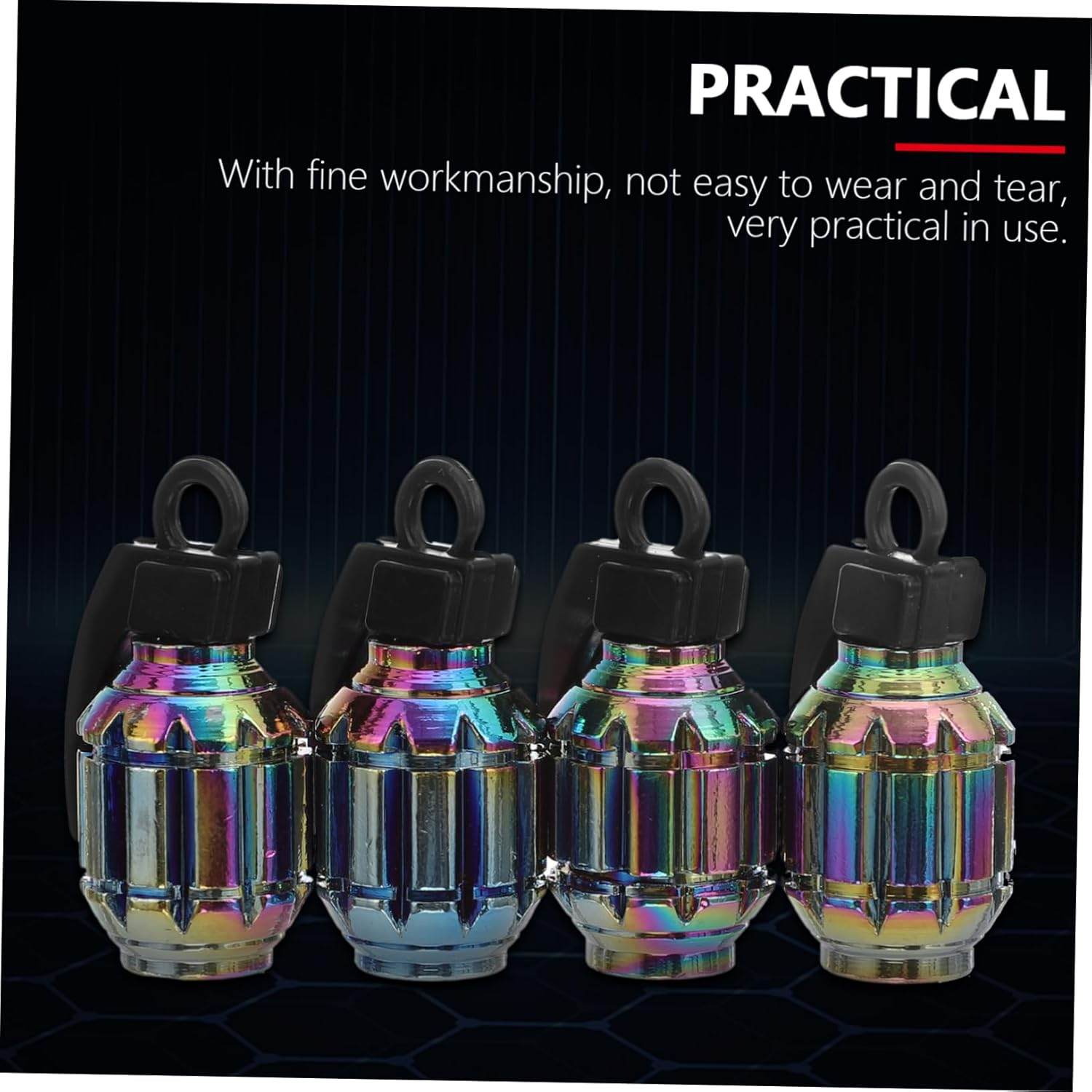 ULTECHNOVO 12Pcs Car Nozzle Caps Stainless Steel Tire Dust Covers Car Air Nozzle Caps for Tire Valve for Automotive Tyres Wheels image number 4