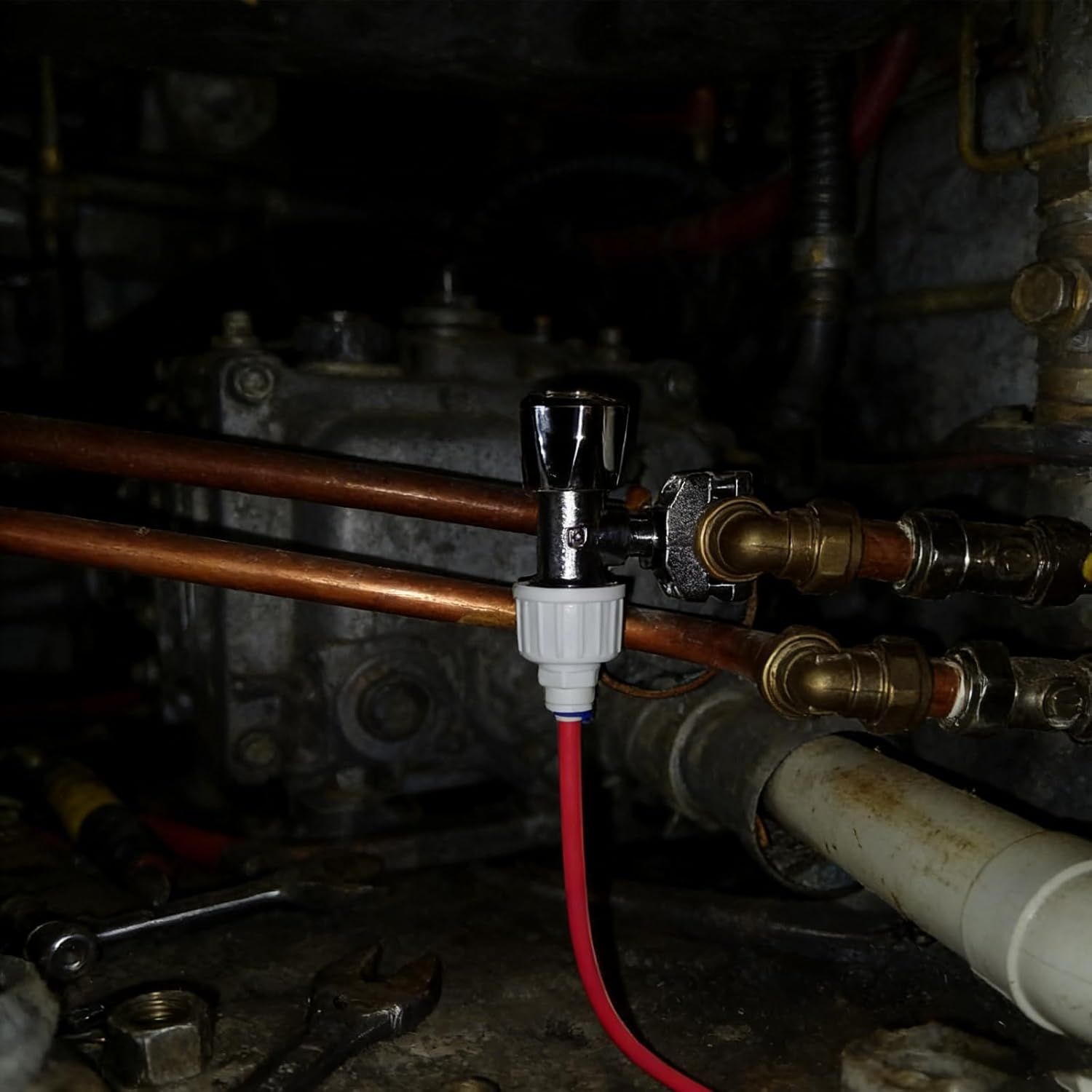 Yxvyxymyxxg 2-Pack 3/4In BSP to 1/4In Pushfit Water Hose Connector - Adapter for Refrigerator Water Filter & Plumbing System image number 4