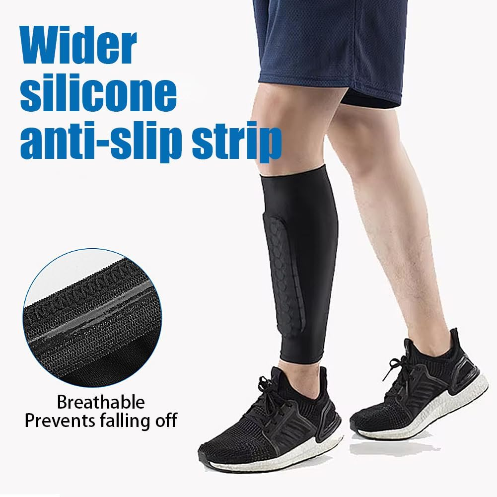 Geli Premium Soccer Shin Guards Sleeves, All-In-One Protection for Men, Women & Youth