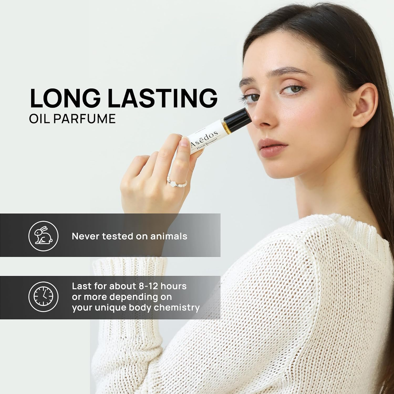 Asedos - Ethereal Saffron Perfume Oil | Inspired by MFK Baccarat Rouge 540 | Rollerball | Unisex Attar Oil | Vegan, Paraben Free, Phthalate Free | Animal Cruelty Free | 10Ml 0.34 Fl Oz image number 5