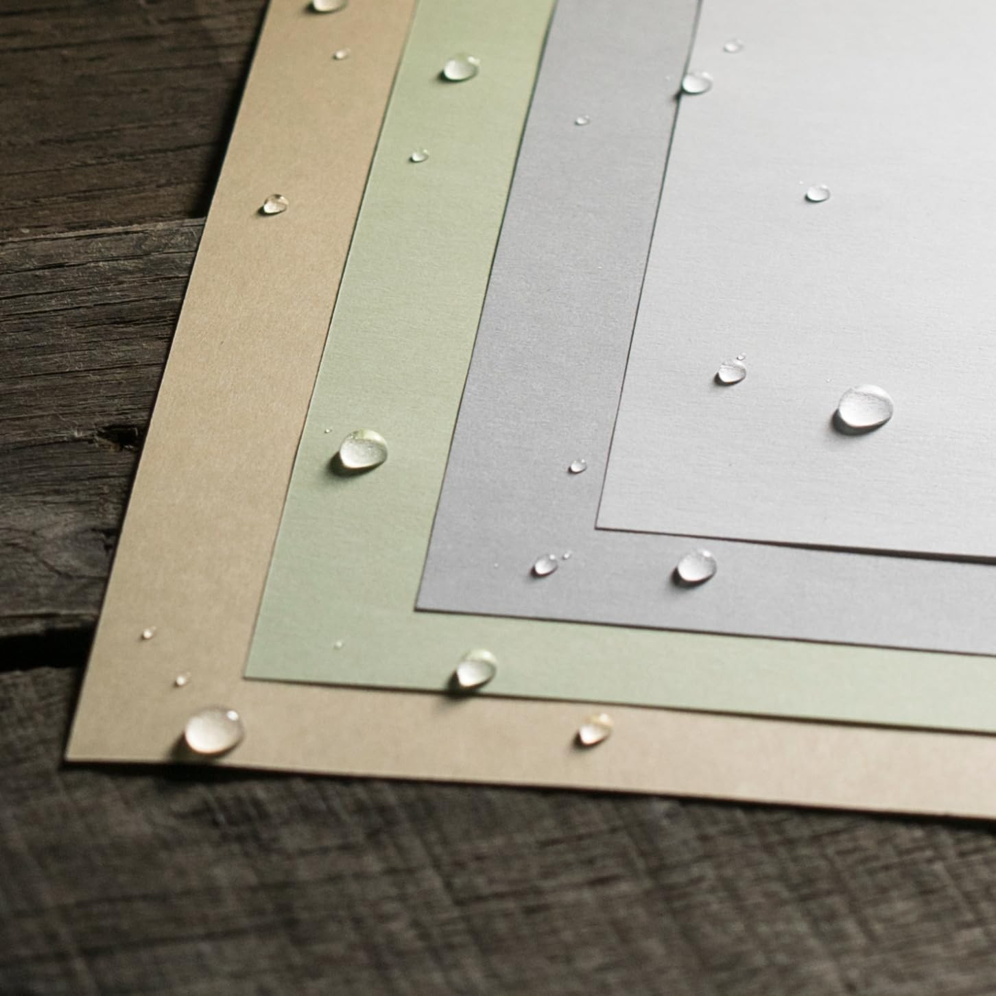 Rite in the Rain Weatherproof Card Stock, 8.5" X 11", 100#, 20 Sheets of White, Green, Tan, and Gray, 80 Sheet Pack (No. HW8511M) (Pack of 2) image number 5