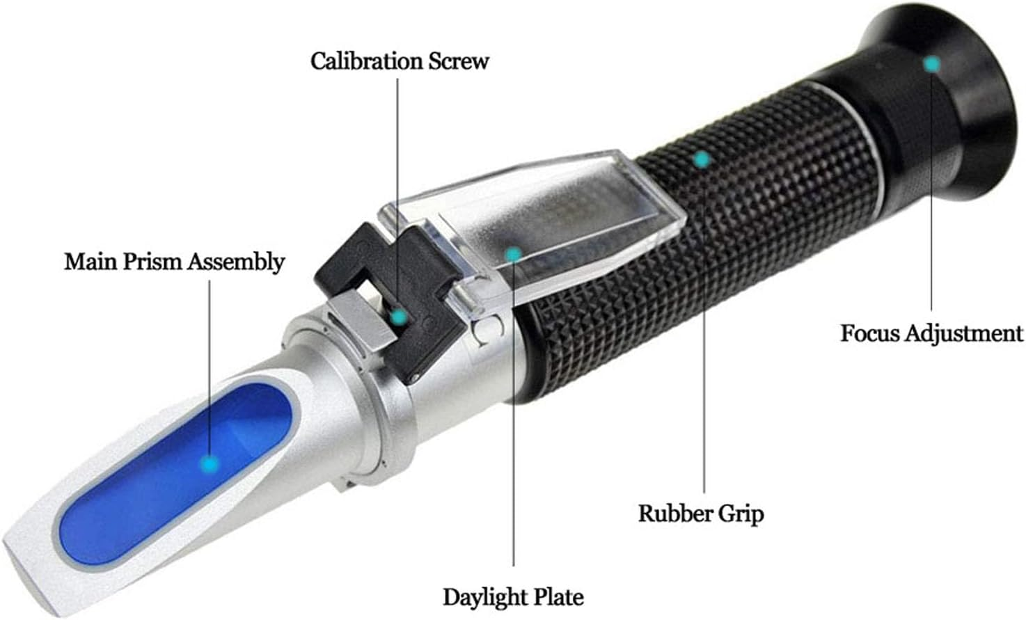 Salinity Refractometer for Seawater and Marine Fishkeeping Aquarium 0-100 PPT with Automatic Temperature Compensation, by Aqueous Lab image number 6