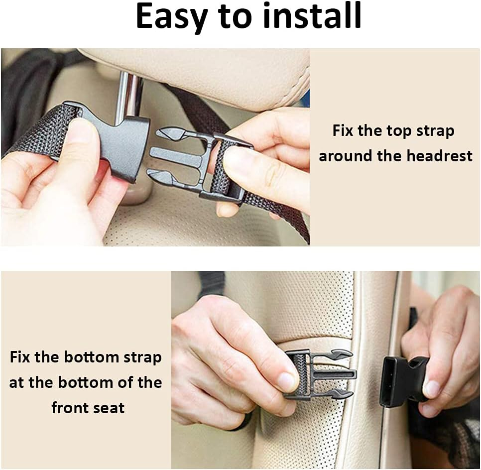 Car Organiser,Car Backseat Organiser,Car Seat Back Storage Organizer with 6 Pockets,600D Oxford Cloth Car Storage Organiser for Toy Bottle Book Drink Kids Toddler Travel Accessories (1PCS) image number 4