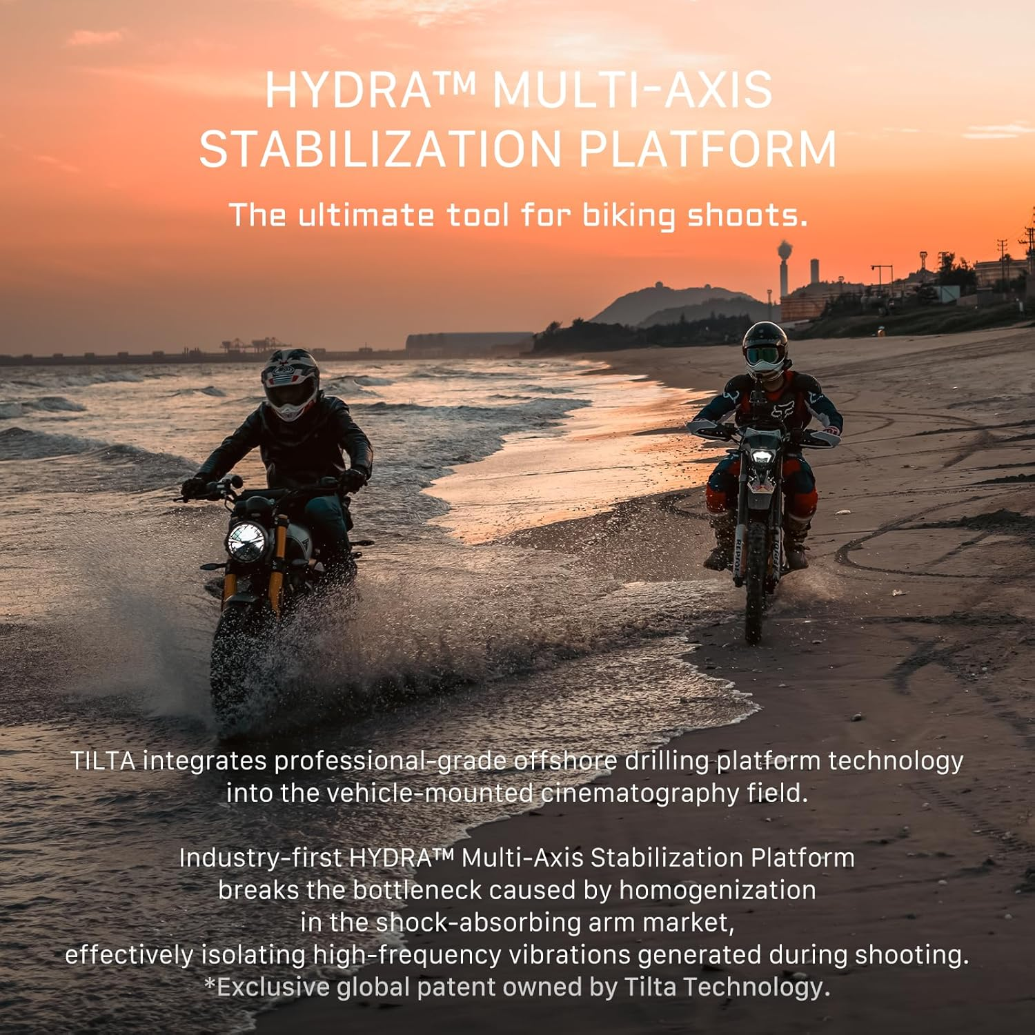 Tilta Hydra Alien Mini Biking Kit, Shock Absorbing Arm with Handlebar Mount, Pocket 3 Shock Absorbing Head - Titanium Grey HDA-T15-D-TG image number 2