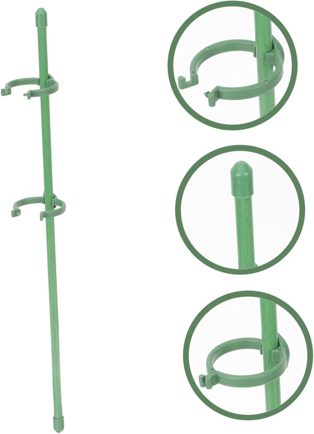 FONDOTIN 10 Pcs Garden Plant Support Stakes Single Stem Plant Stakes and Roses for Gardening image number 2