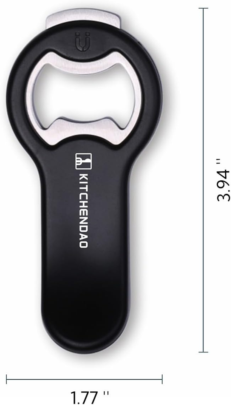 KITCHENDAO 2 in 1 Magnetic Beer Bottle Opener for Fridge and RV with Cap Catcher - Pop Can Opener, Stick to Refrigerator for Easy Storage with Magnet image number 6