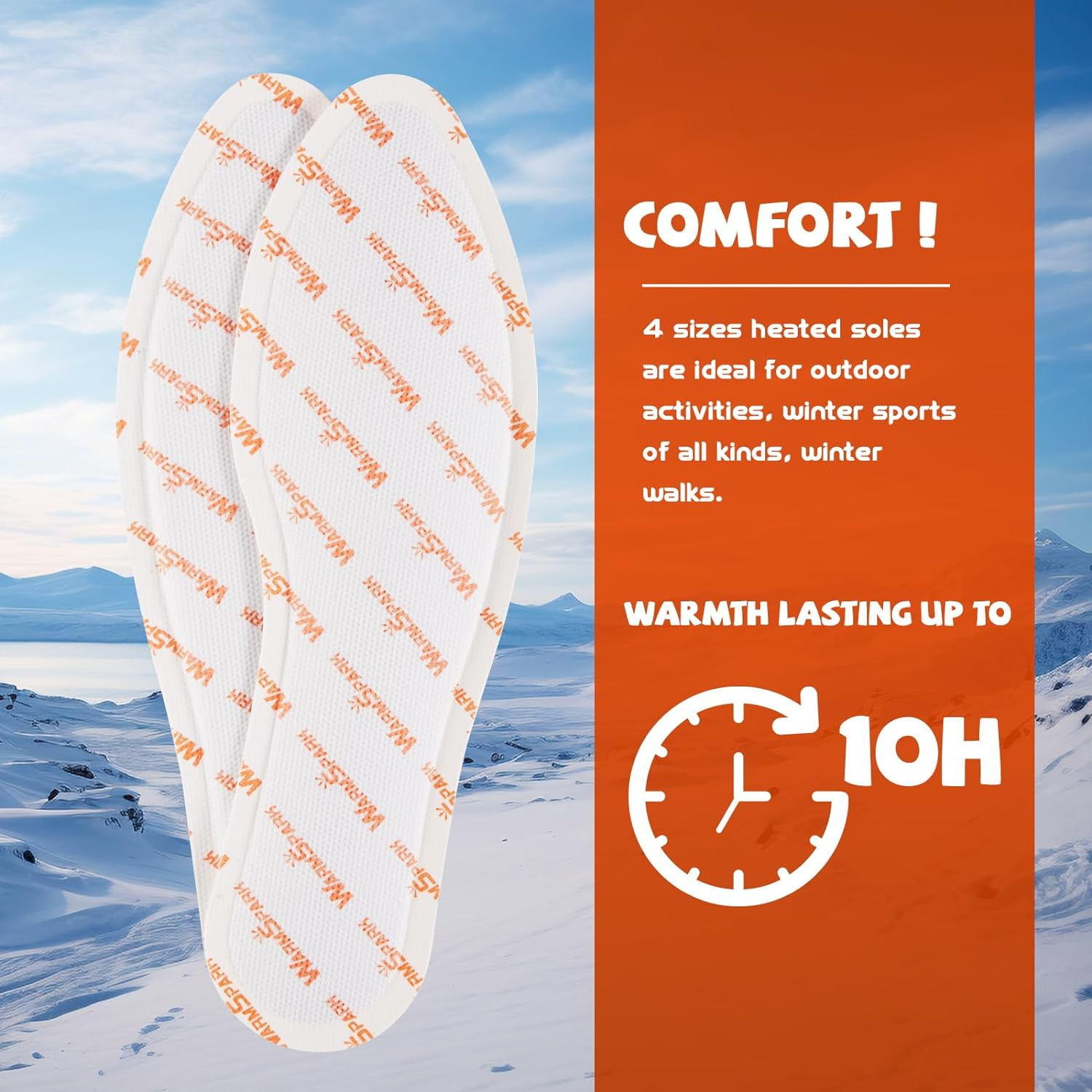 Foot Warmer - Insole Feet Warmers 5 or 30 Pairs - 10 Hours Warm Feet image number 2