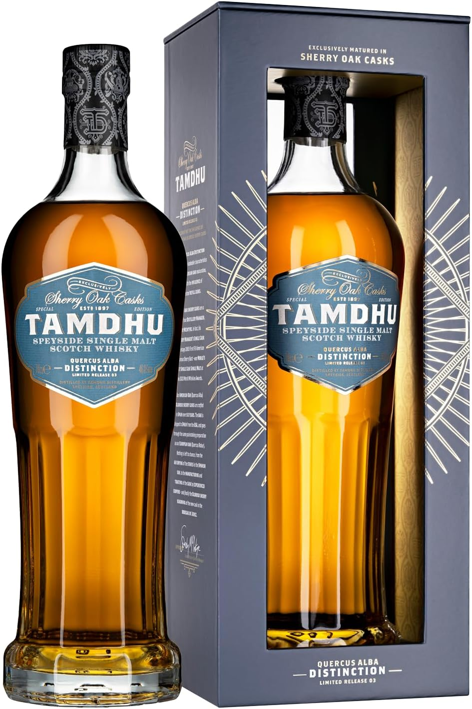 Tamdhu Quercus Alba Distinction Speyside Single Malt Scotch Whisky 700 Ml image number 3