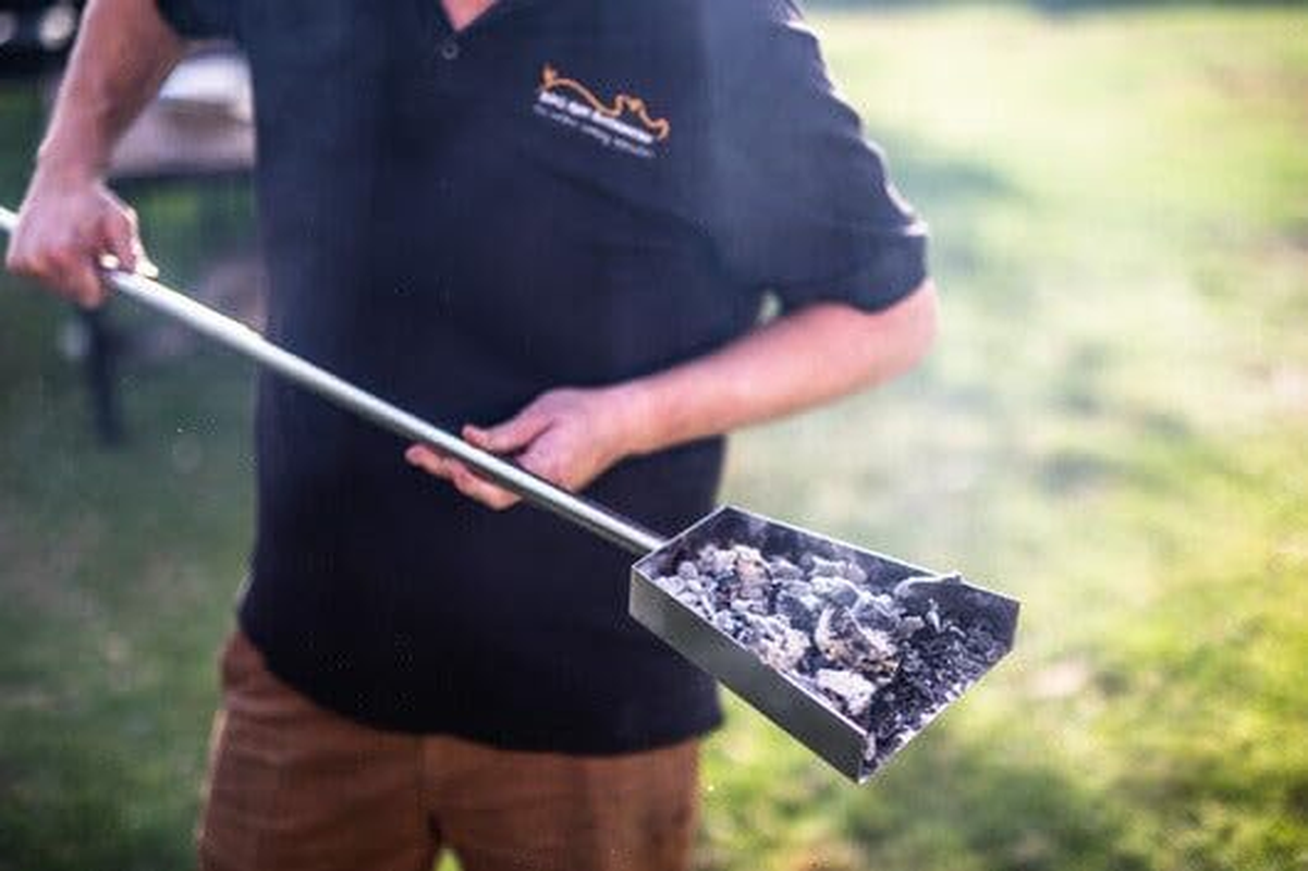 Ash Shovel for Pizza Oven, Fireplace Charcoal BBQ & Smokers - Stainless Steel