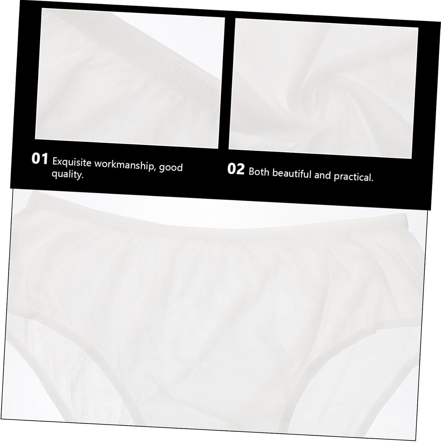 4Pcs Disposable Postpartum Confinement Pants Supple Women Panties for Pregnant Women Portable Sanitary Pants Postpartum Confinement Supplies White image number 3