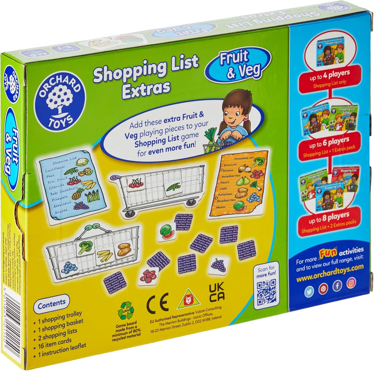 Orchard Toys - Shopping List Booster - Clothes & - Shopping List Booster - Fruit and Veg image number 1