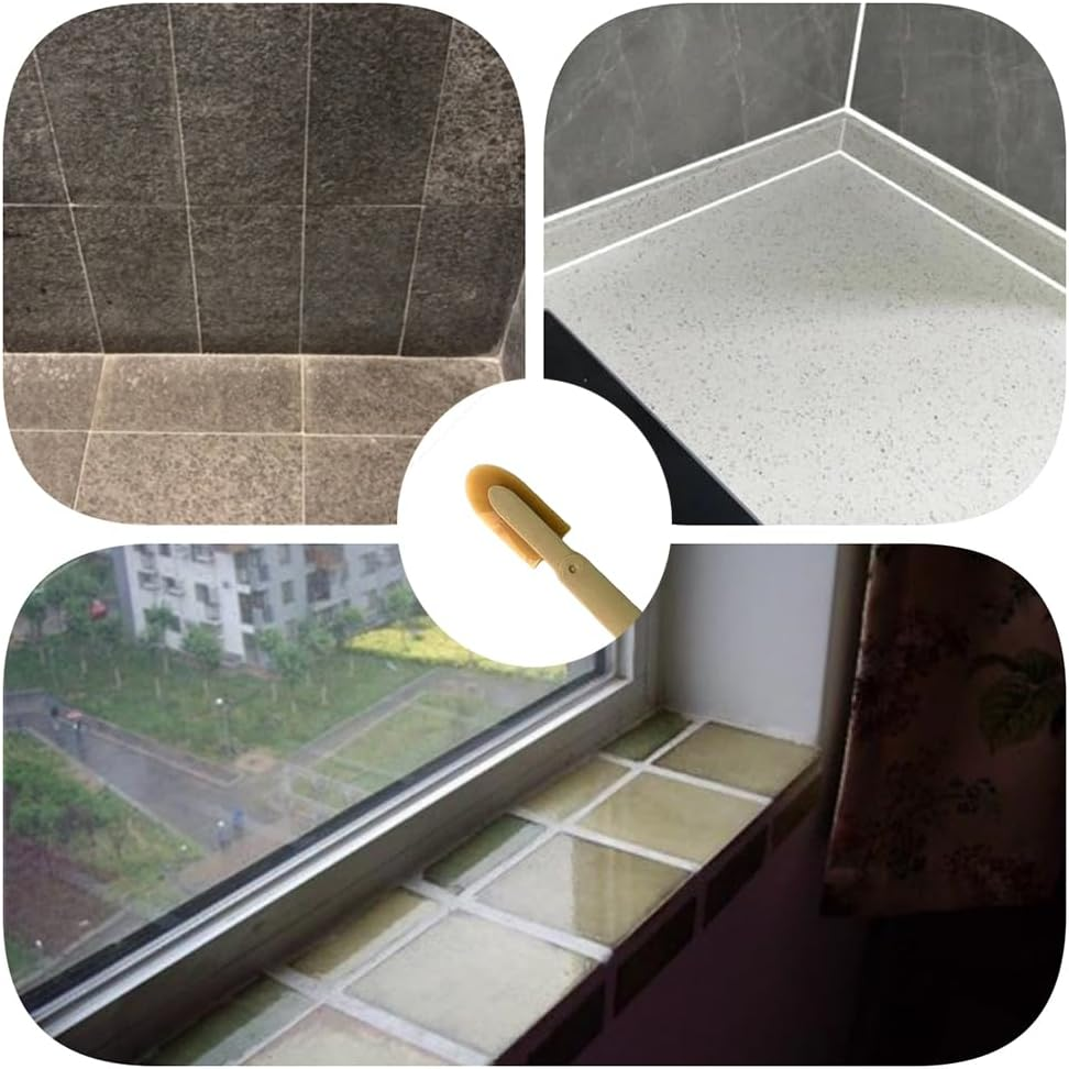 JTGYMY 8 Pcs Multitool Set Rubber Caulking Tool Kit for Ceramic Tiles, Baseboards, Kitchens, Bathrooms - ABS + Rubber - 4 Sizes Set image number 2