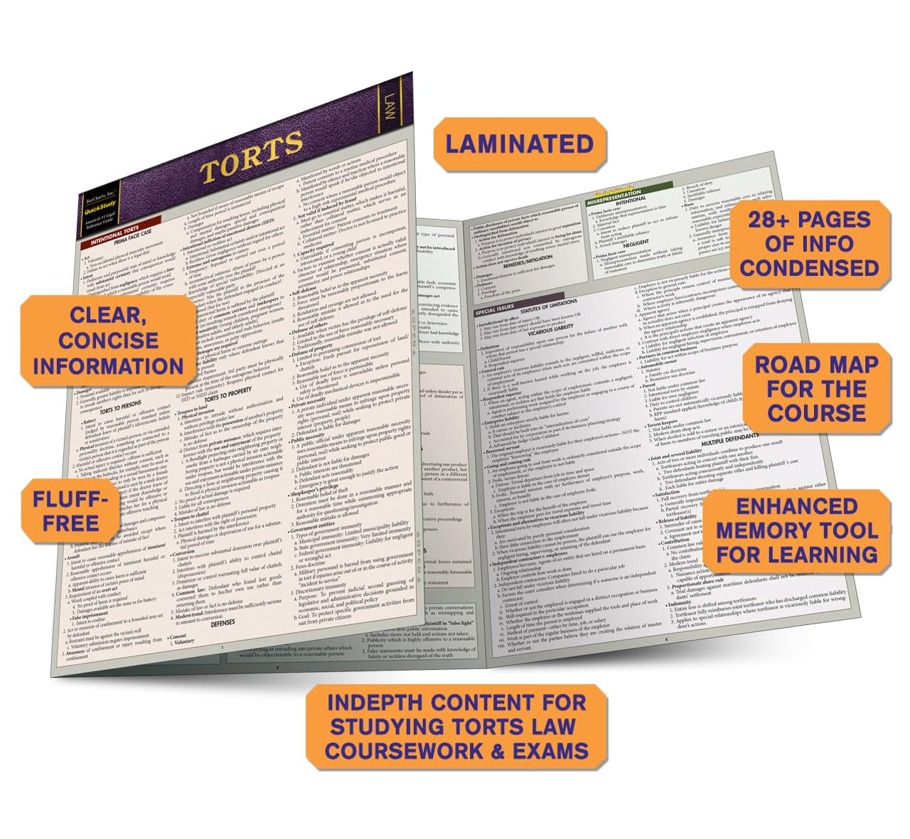 Torts: Quickstudy Laminated Reference Guide