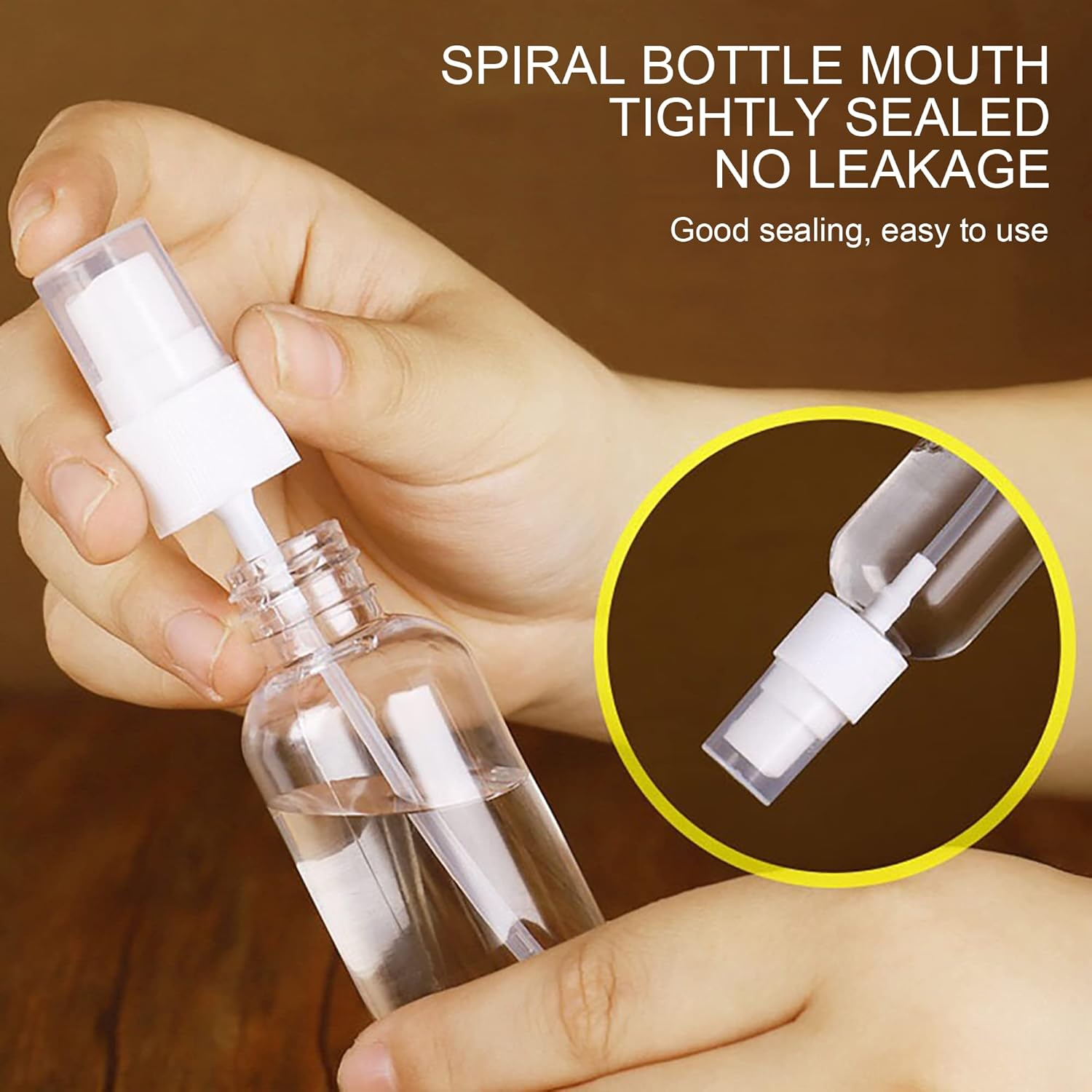 IRYNA 4Pcs 10 Ml Spray Bottles, Mini Travel Bottles Refillable Perfume Atomiser Bottle Glass Mist Empty Bottle for Travel image number 5