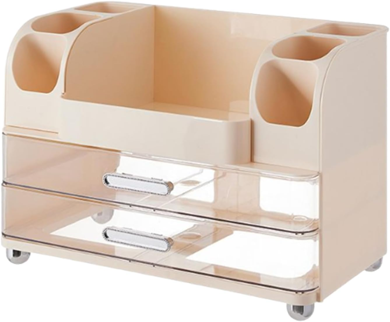 Makeup Organizer - Cosmetic Tabletop Holder | Decorative Desk Organizer for Medicine Makeup Dresser Closet Kitchen Dorm Bedroom Crafts Toiletries Jewelry