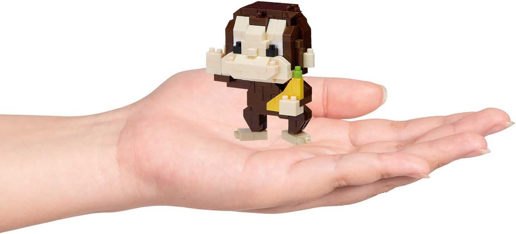 Kawada NBCC_198 Nanoblock, Curious George NBCC_198, 2.0 X 2.4 X 1.3 Inches (5 X 6 X 3.2 Cm), for Ages 12 and up Interior, Hobby image number 3