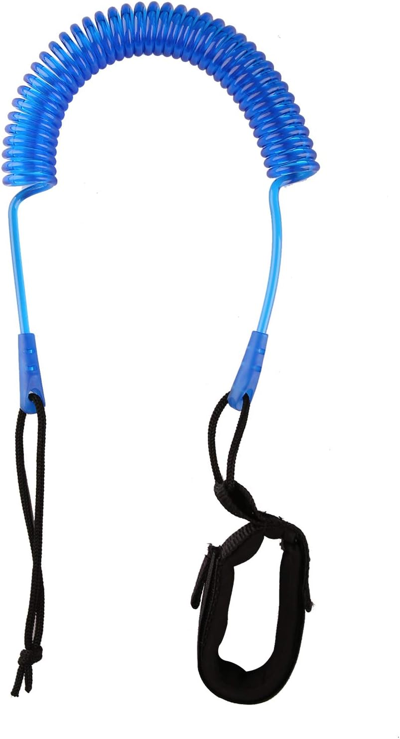Coiled SUP Leash 10' Surfboard Leash Sup Leg Rope Strap Stand up Paddleboard Leash