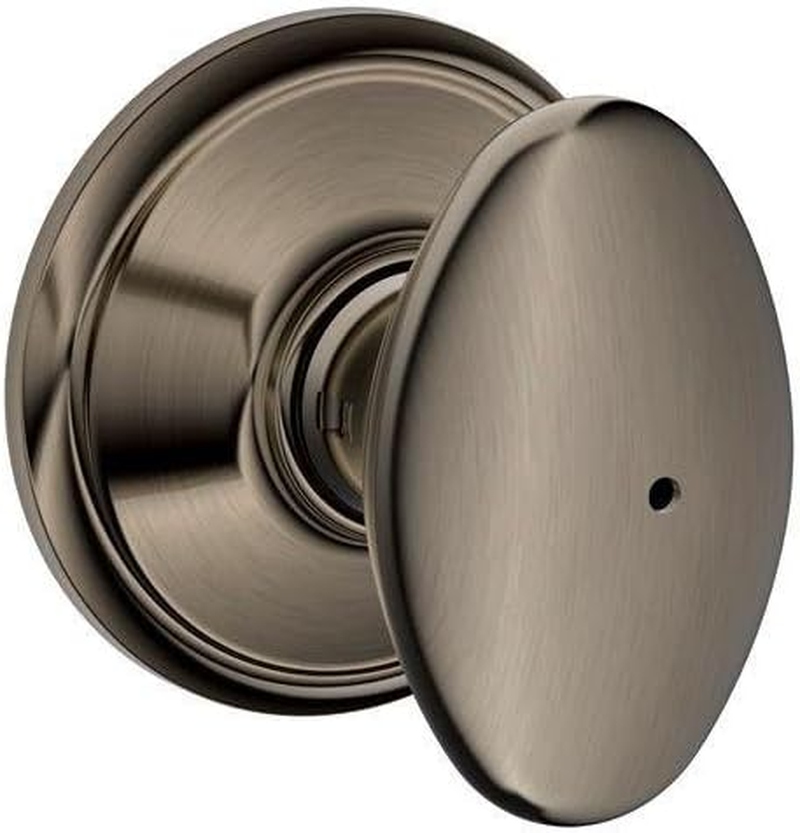 Schlage F40 SIE 625 16-080 10-027 Siena Bed and Bath Knob, Bright Chrome