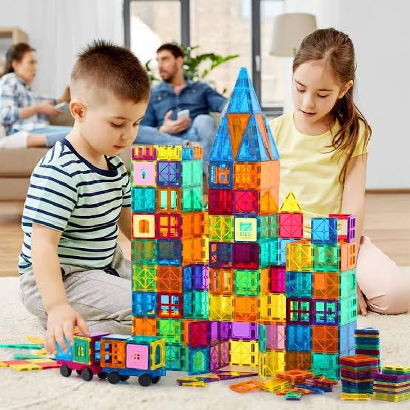 Kiddobliss Magnetic Building Tiles for Kids 60-Piece Magnetic Tiles STEM Connetix Tiles Interlocking Educational Blocks for Minecraft & Learning | Safe & Non-Toxic | Ideal for Ages 3+ Australia image number 4