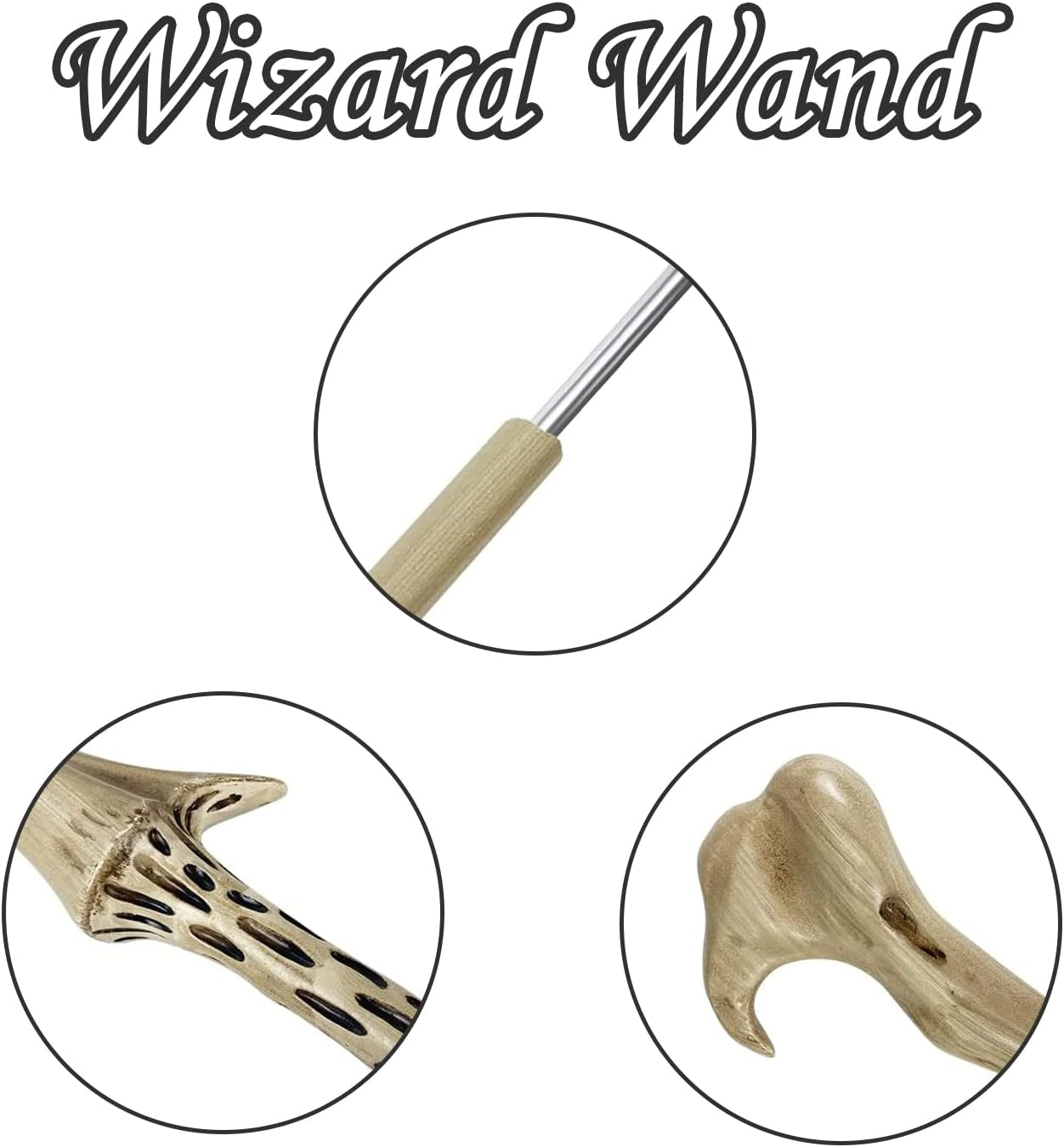 Magic Wand Wizard Wands for Kids and Adult, Witch Toy Witchcraft Collection, Costume Accessories Party Favors with Gift Box image number 5