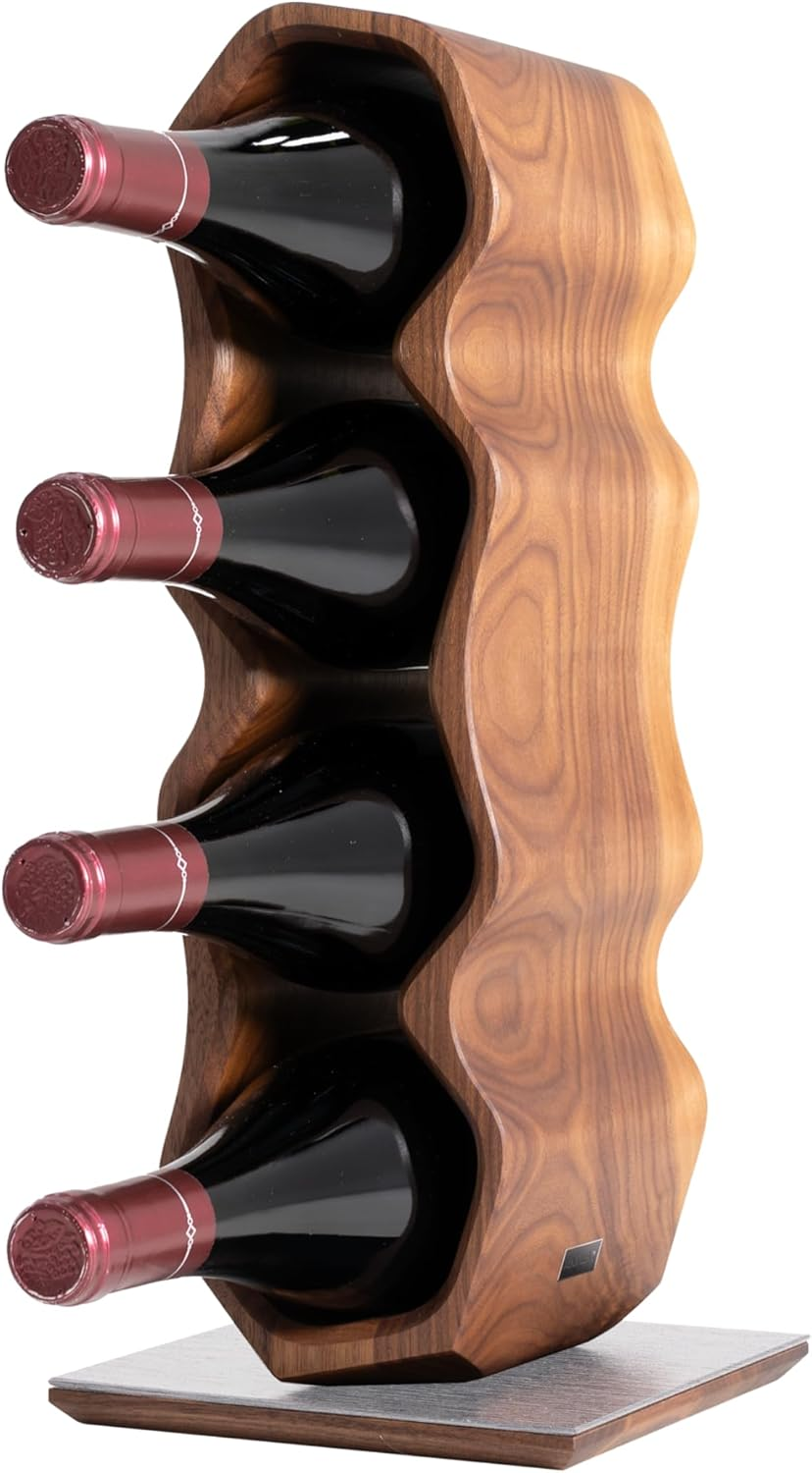 Max Levi&reg; WARP American Walnut - Wine Rack (Silver Base)