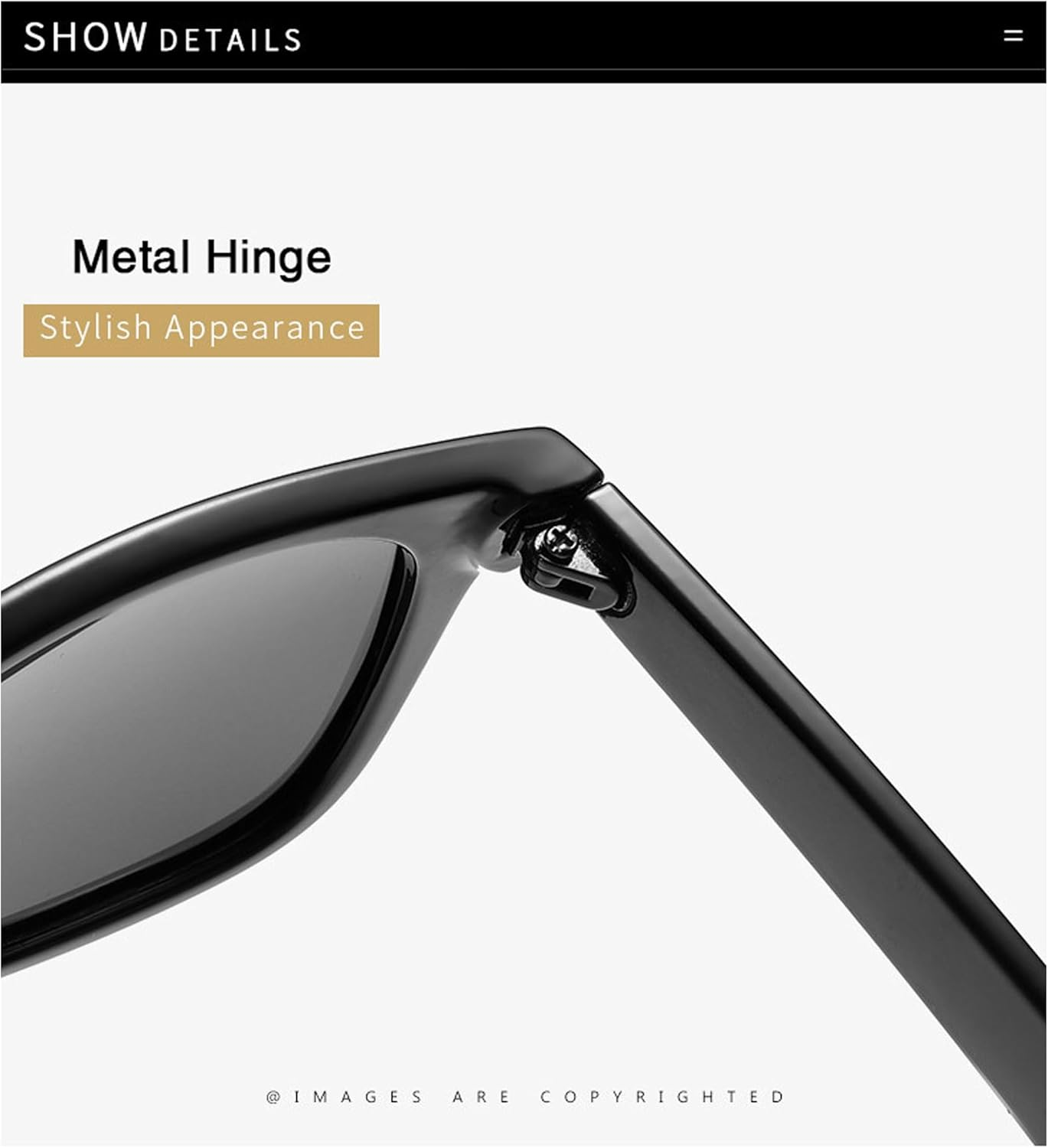 Jueshanzj Polarized Sunglasses Sunglasses Men and Women with the Same Paragraph Sunglasses - Black Frame Green image number 5