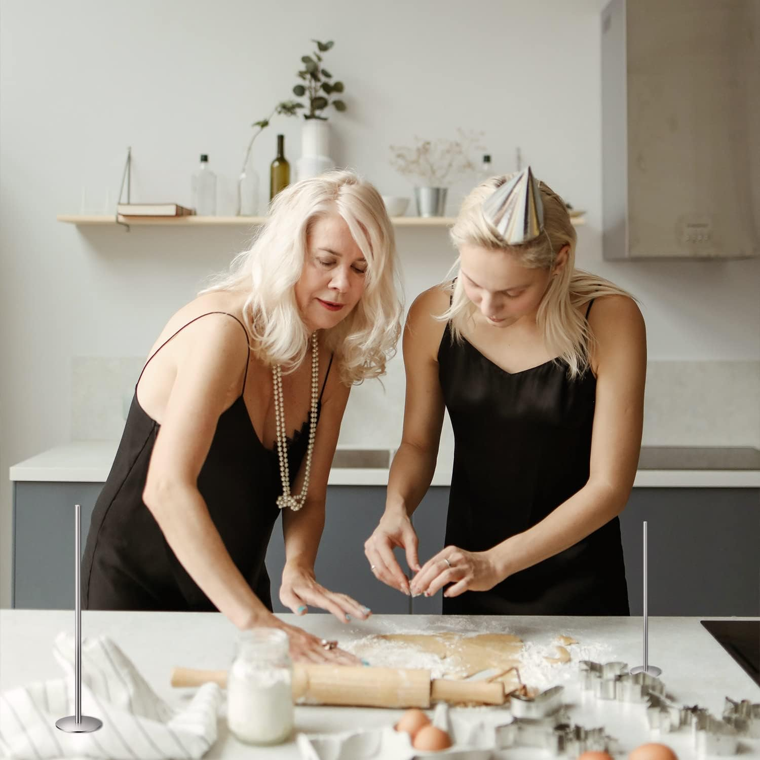 TOYMIS 4Pcs Cake Heating Core Rods 5.5Inch Length Stainless Steel Cake Heating Pins Set Baking Tools for Cake Decoration