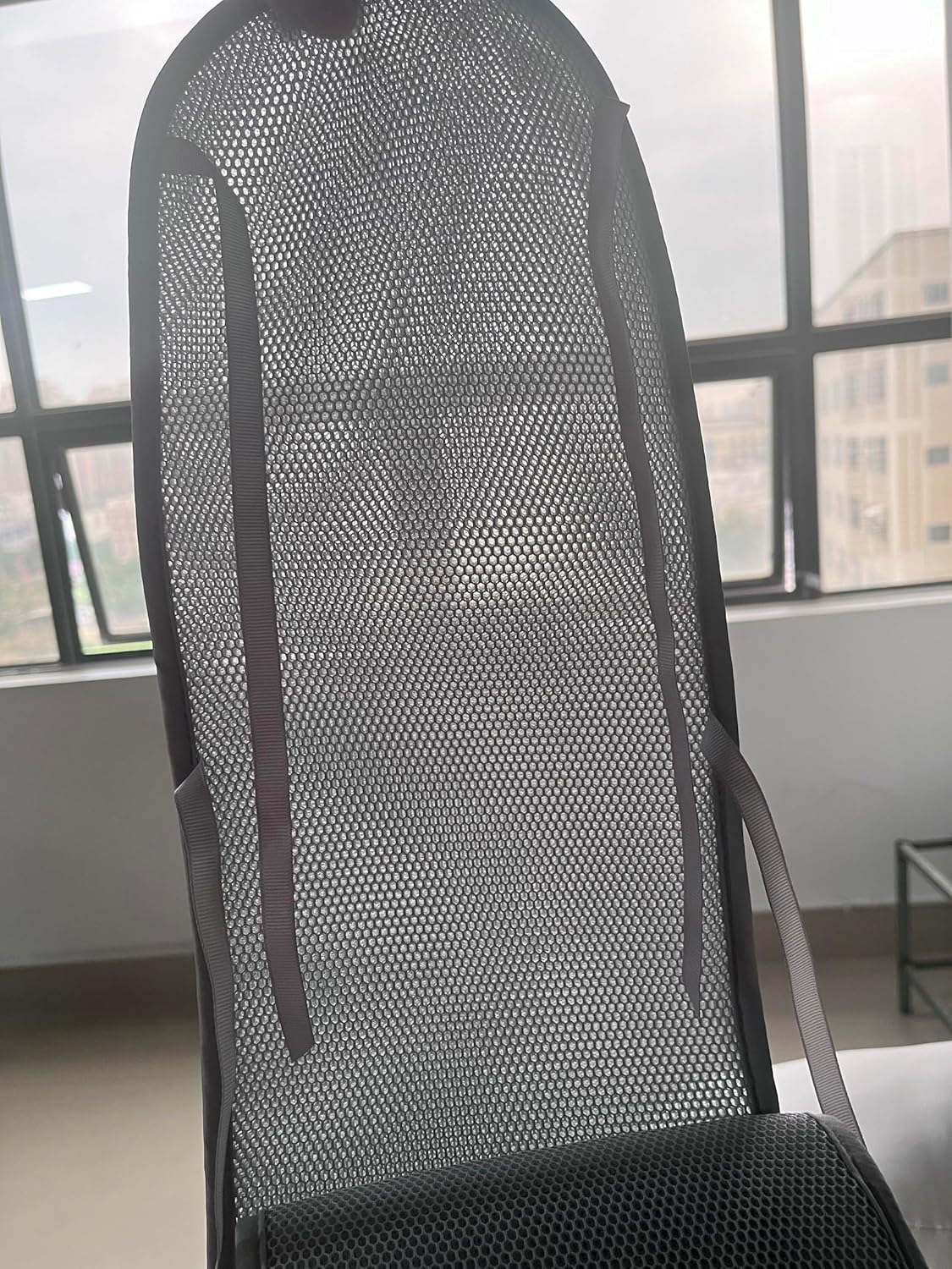 3 in 1 Breathable Mesh Liner for Life Size Cribs,White Soft Anti-Collision Strip Corner Covers,Protect Baby Teeth and save Crib Rails, Rail Edge Protector Strip (Gray) image number 4