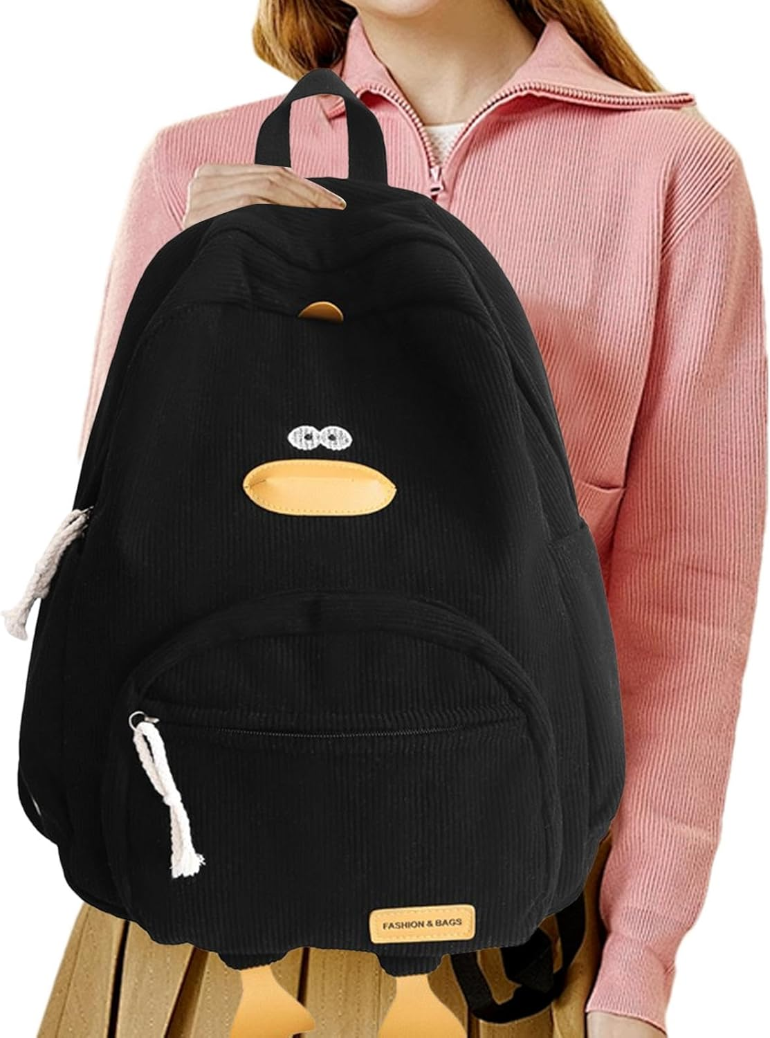 Animal Backpack - Funny Soft Duck Shape Bookbag | Backpack for Kids | Duck Bag with Adjustable Shoulder Straps | Kids School Bag with Large Capacity Multiple & Pockets for Cell Phone Laptop Books