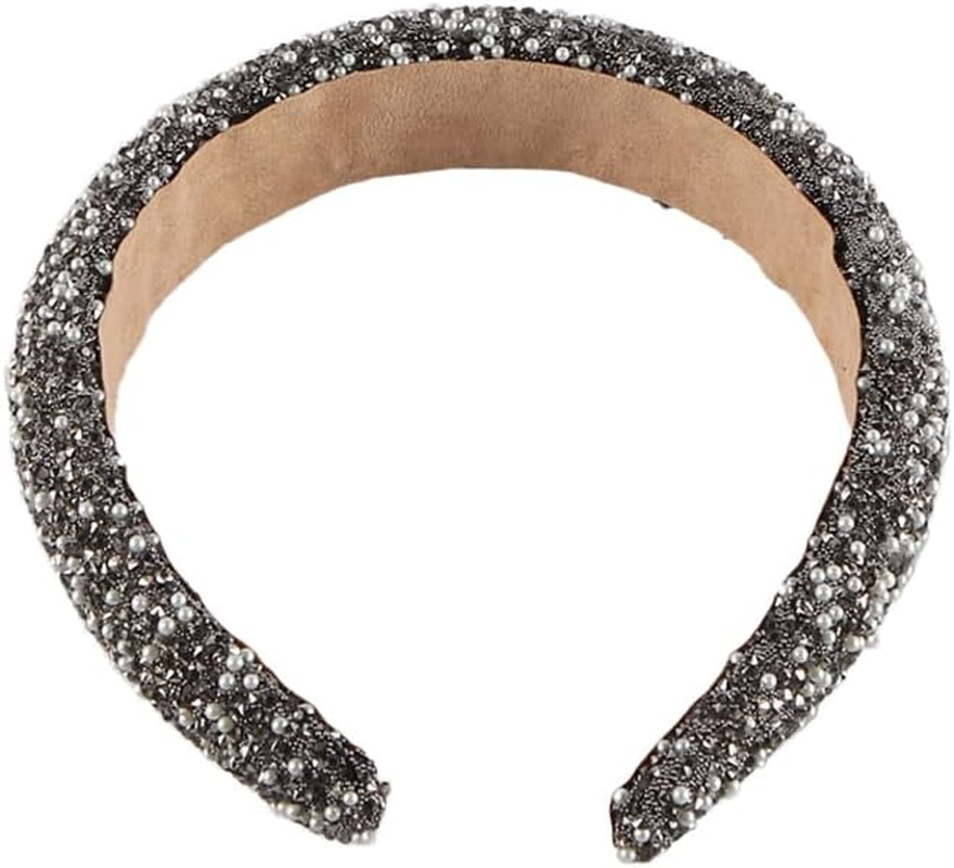 Namvo 2 Pcs Rhinestone Headbands Sparkly Jeweled Beaded Hair Hoops Crystal Glitter Hair Band Women Diamond Hairband for Valentine'S Day Wedding Birthday Daily Decor image number 3