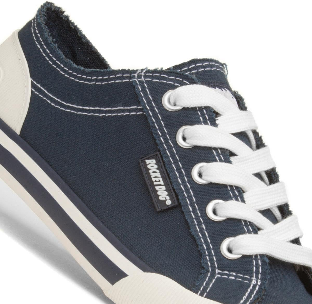 Rocket Dog Jazzin Butterfly Womens White Canvas image number 1