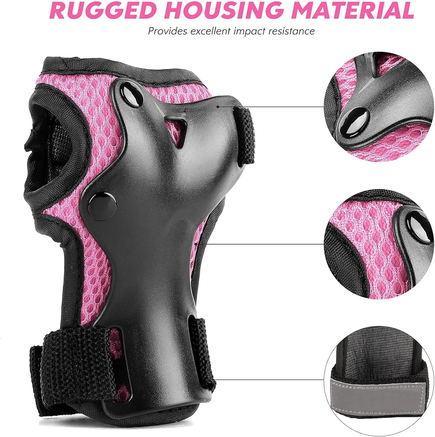 Knee Pads for Kids,Knee Pads for Kids Adjustable Protective Gear Set,Skating Protection Equipment Set for Skateboarding Skates,Suitable for Skateboards, Bicycles, and Rollers image number 4