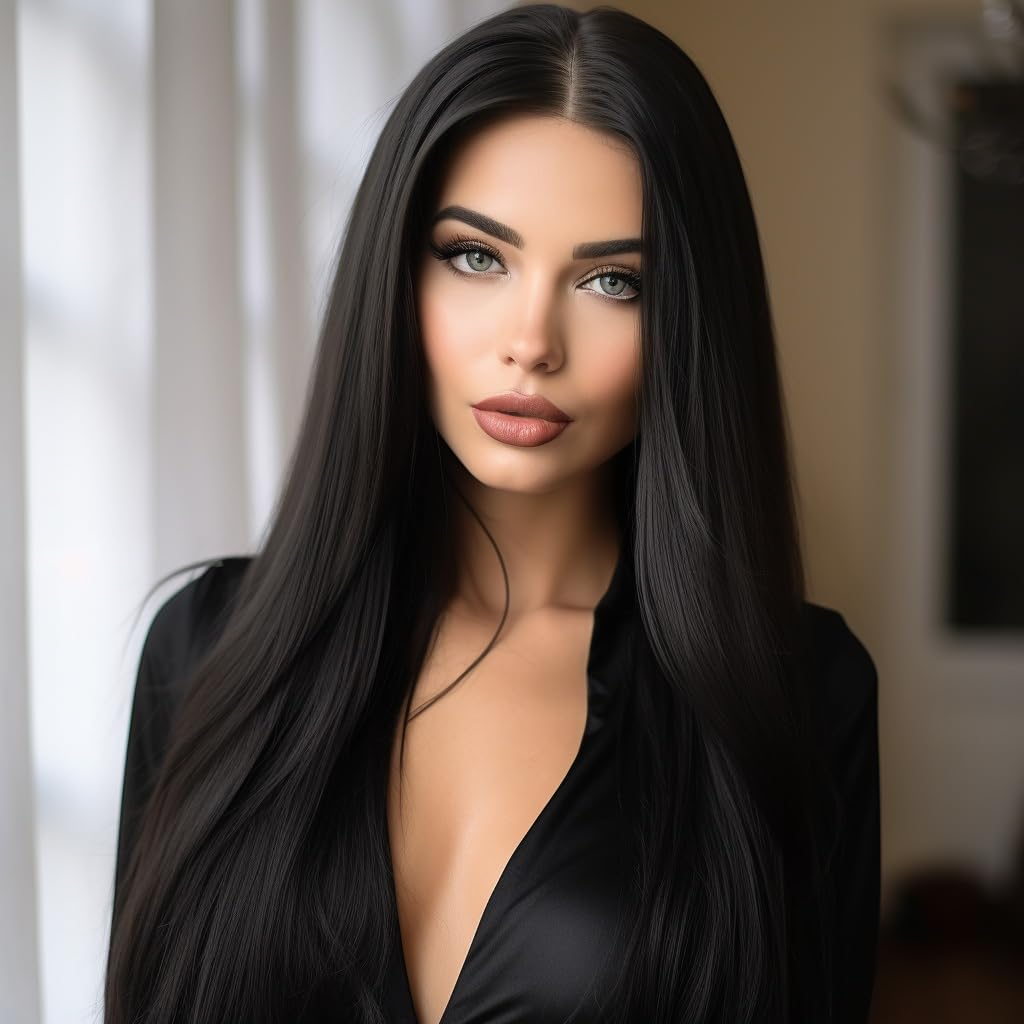 BERRYLION Long Straight Wig|Synthetic Long Wigs for Women|Cosplay Wig for Fashion Women 28Inch (Wine Red)