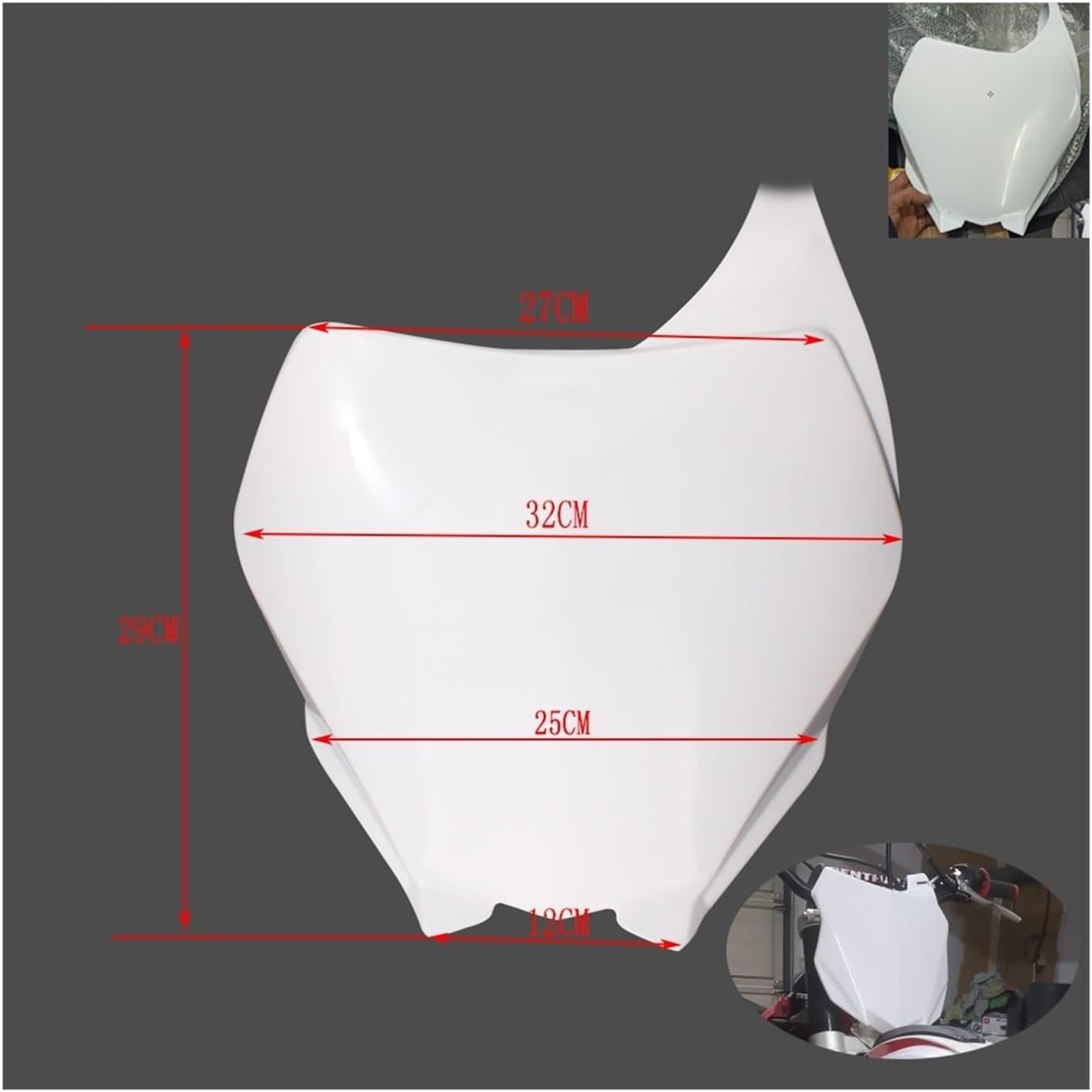 Bike Compatible with YZ125 250 Front Number Plate YZ250F YZ450F WR250F WR450F Door Plates Motorcycle Enduro Motocross Accessories image number 3