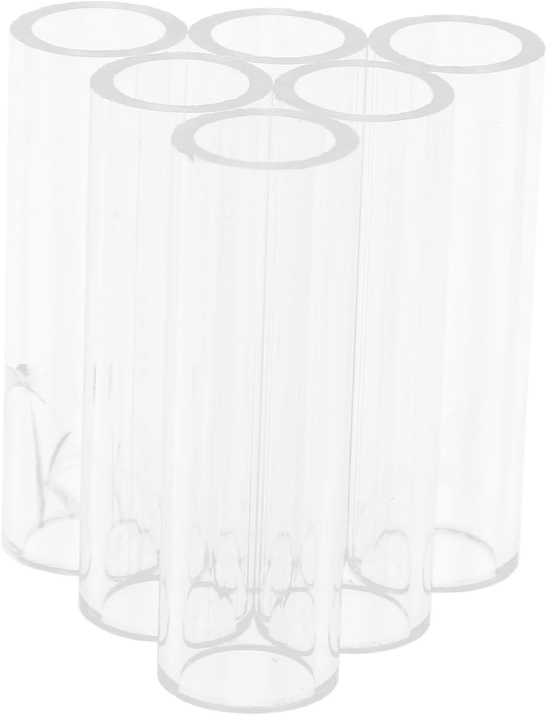 VANZACK 6Holes Fish Shrimp Feeder Breeding Tube Transparent Acrylic Shelter for Aquatic Pets for Shrimp Habitat and Tank Decor Easy to Clean and Maintain