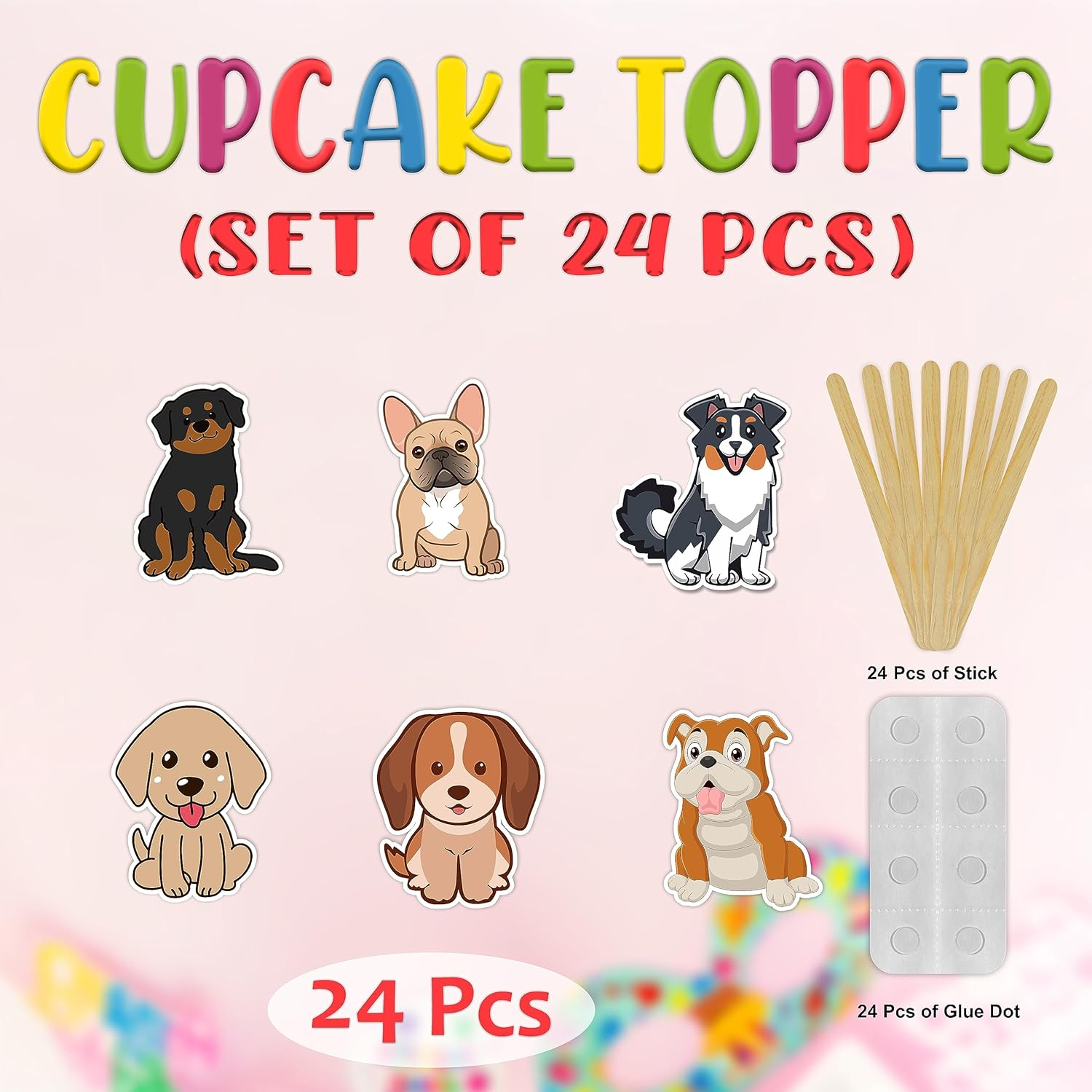 Puppy Dog Cupcake Topper image number 4