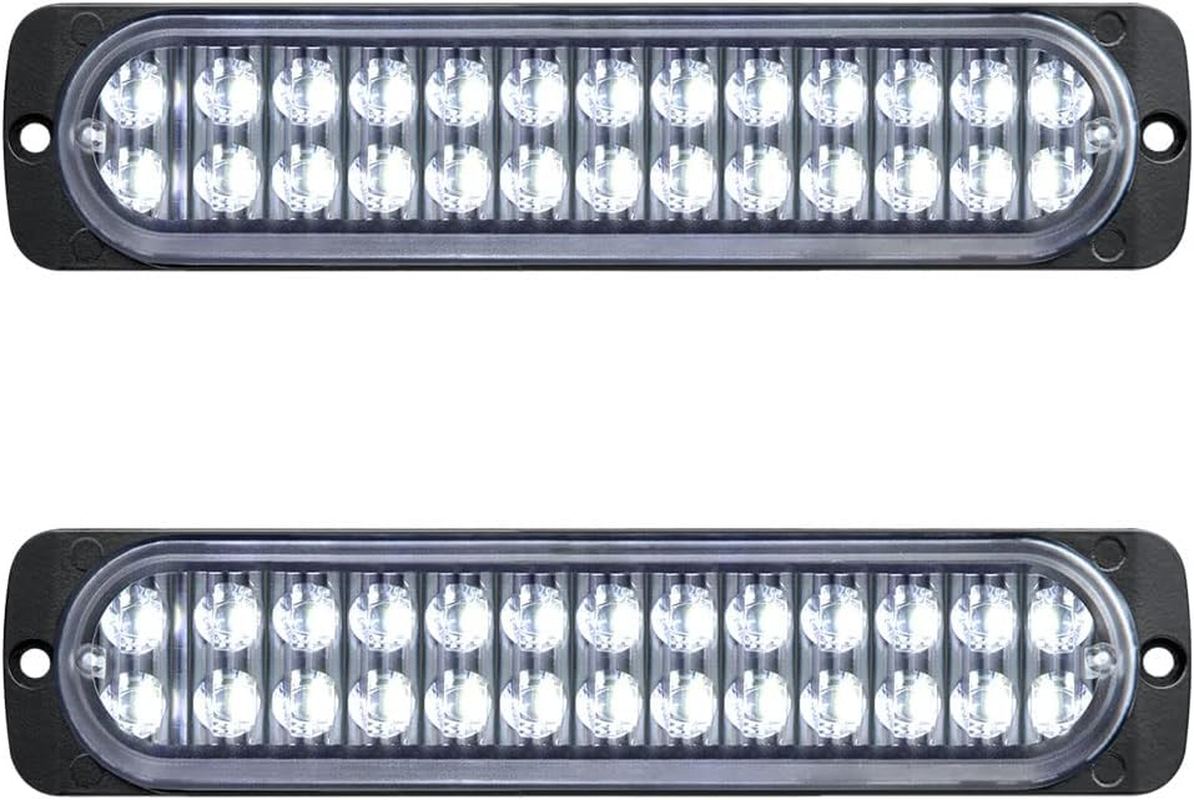 AT-HAIHAN Pack of 2 Aluminum Housing Red LED Trailer Stop Brake Turn Tail Lights, DOT Compliant Waterproof Surface Mount Lighting for Truck Tractor Jeep RV