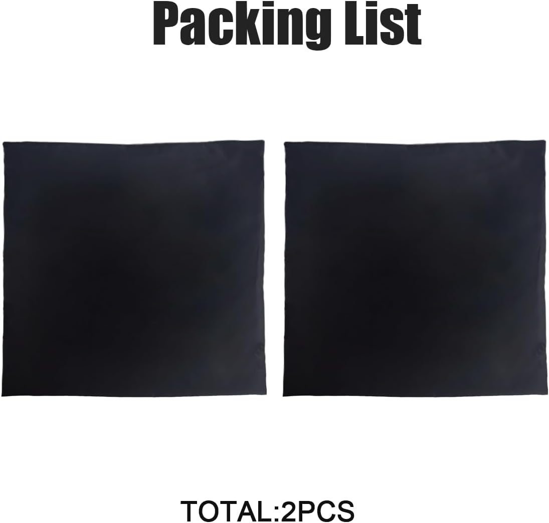 2Pcs Satin Car Seat Headrest Cover for Babies, Soft and Comfortable Baby Car Seat Hair Protector,Skin-Friendly Headrest Cover for Hair Protection (Black)