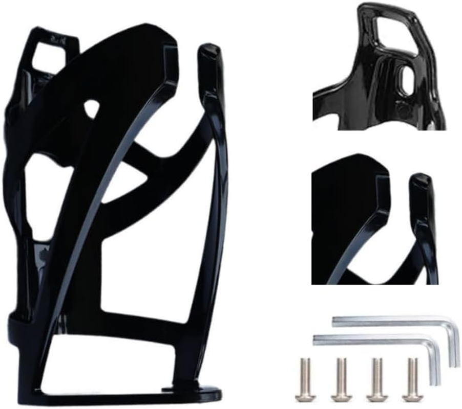 GYWHOOFT 2 Pcs Bike Water Bottle Holder,Bike Water Bottle Holder Ultra-Lightweight and Strong Bottle Cages, Universal Bike Cup Holder Rack for Road MTB Bikes (Black) image number 1