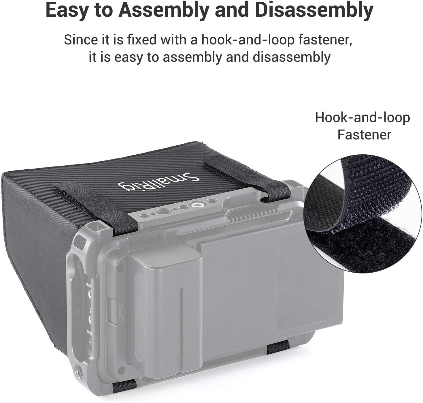 SMALLRIG Sun Hood for Atomos Ninja V Monitor, Sunshade for Ninja V Recorders- 2269 image number 1