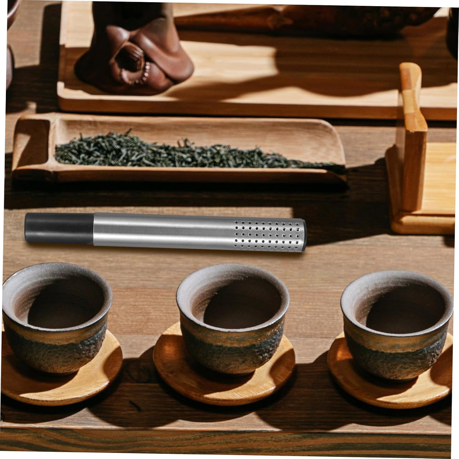 BESTYASH Stainless Steel Tea Infuser Stick Portable Mesh Filter for Loose Leaf Tea and Coffee Fine Mesh Design Easy to Clean Suitable for Home Office and Gift Use image number 1