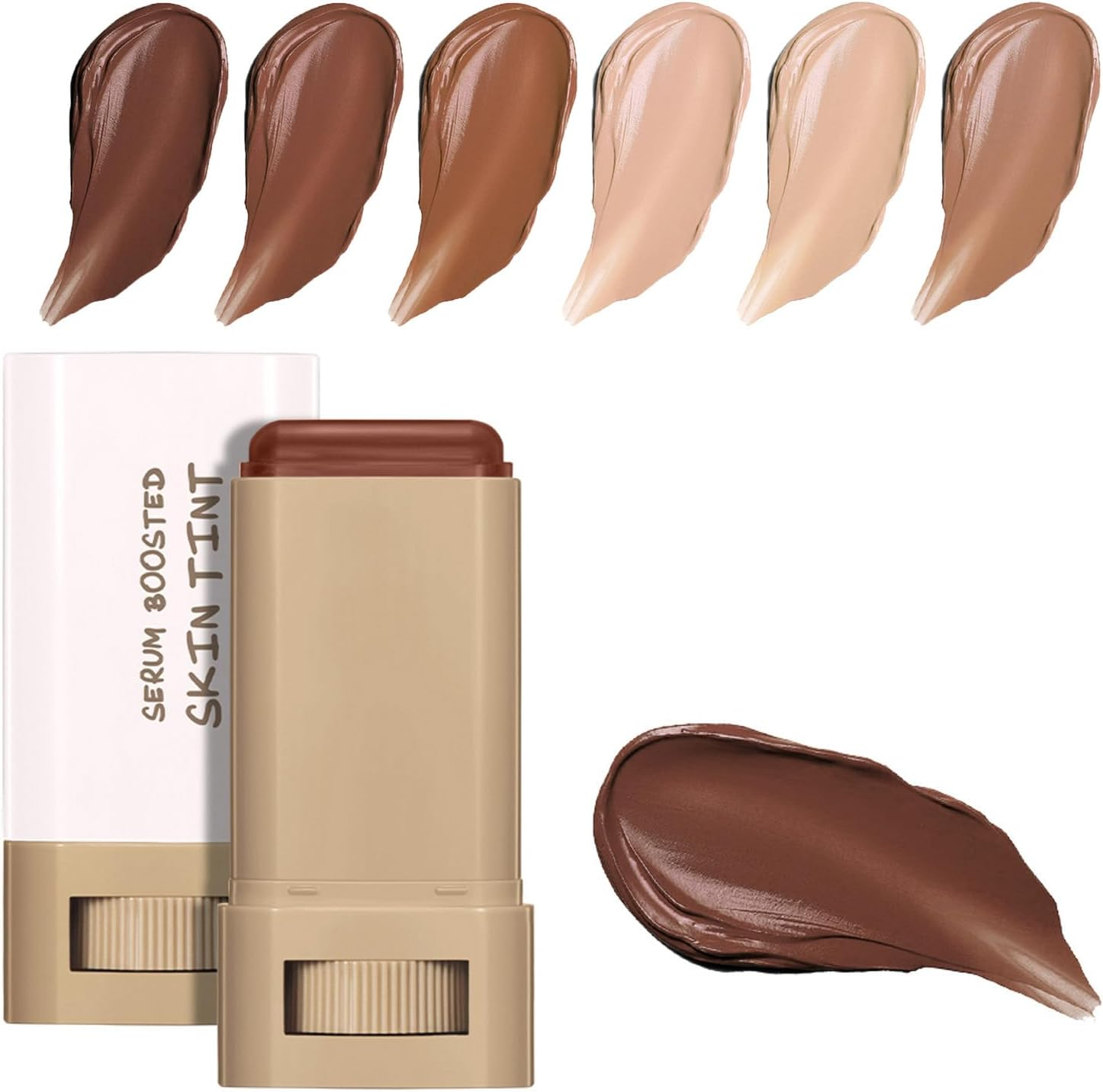 Serum Boosted Hydration Beauty Balm, Beauty Balm Serum Boosted Skin Tint, Skin Tint Stick, Foundation Face Stick for Women Hydrates (05#)